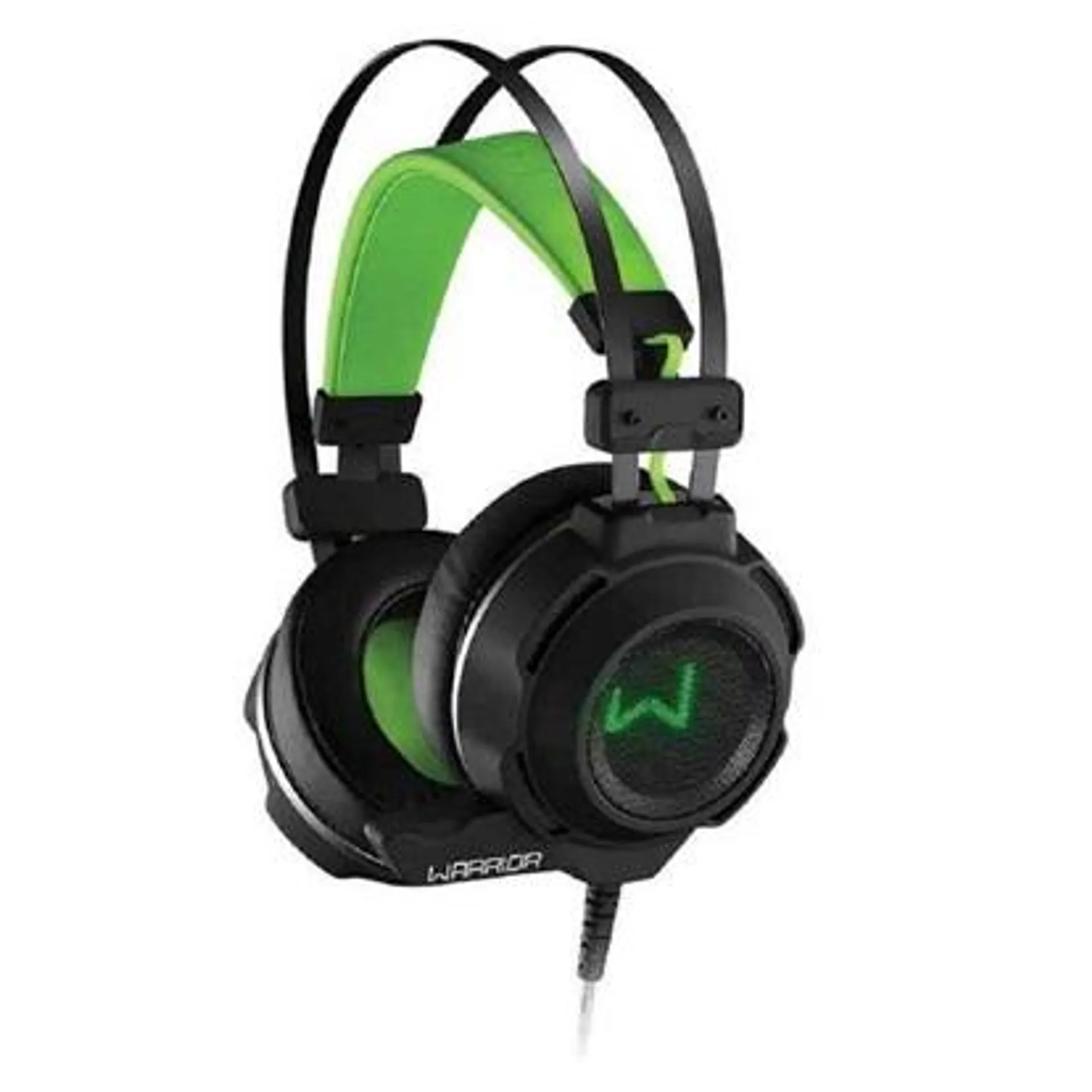 Headset Gamer Warrior USB e P2 Preto e Verde PH225 1 UN Multilaser