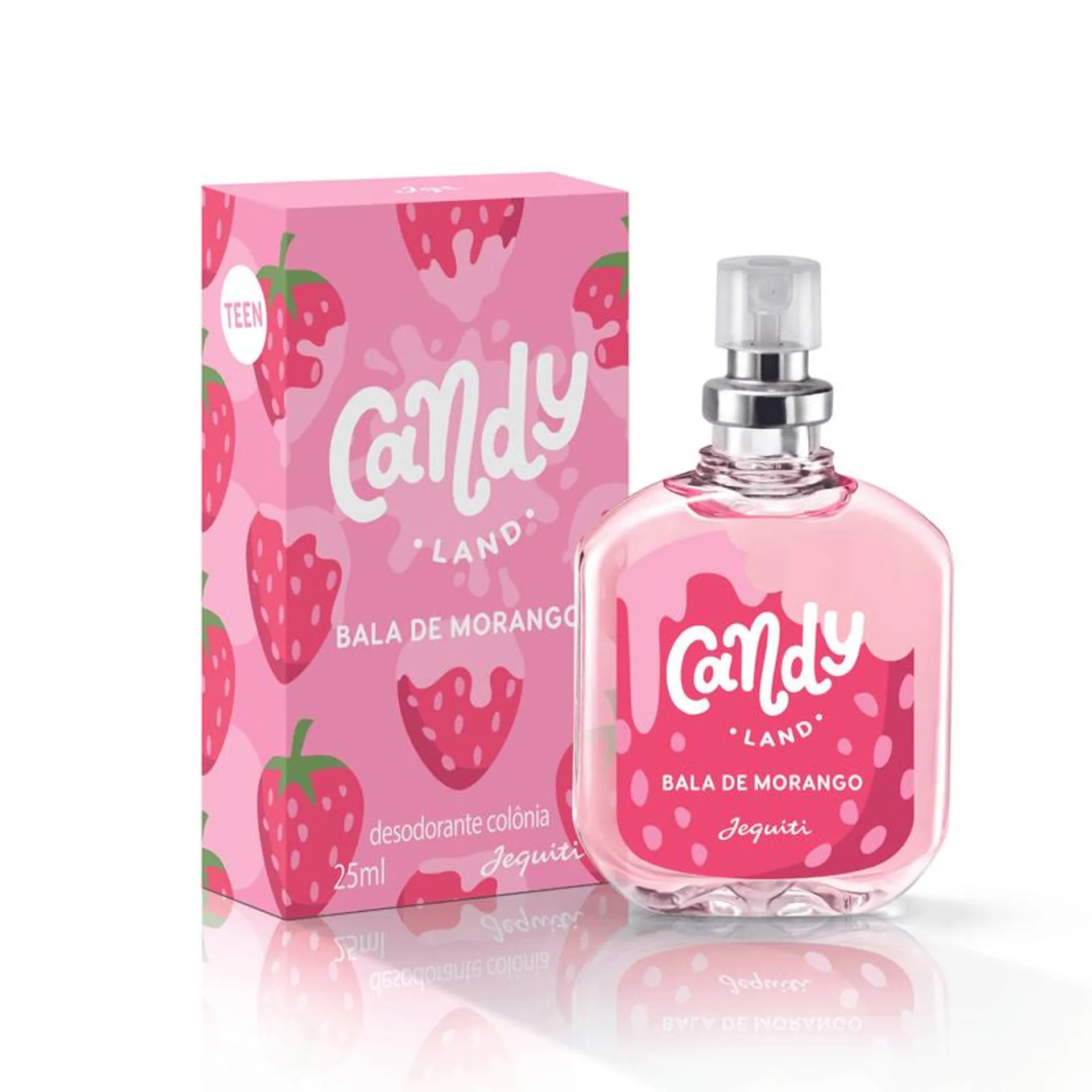 Desodorante Colônia Candy Land Bala De Morango, 25 Ml