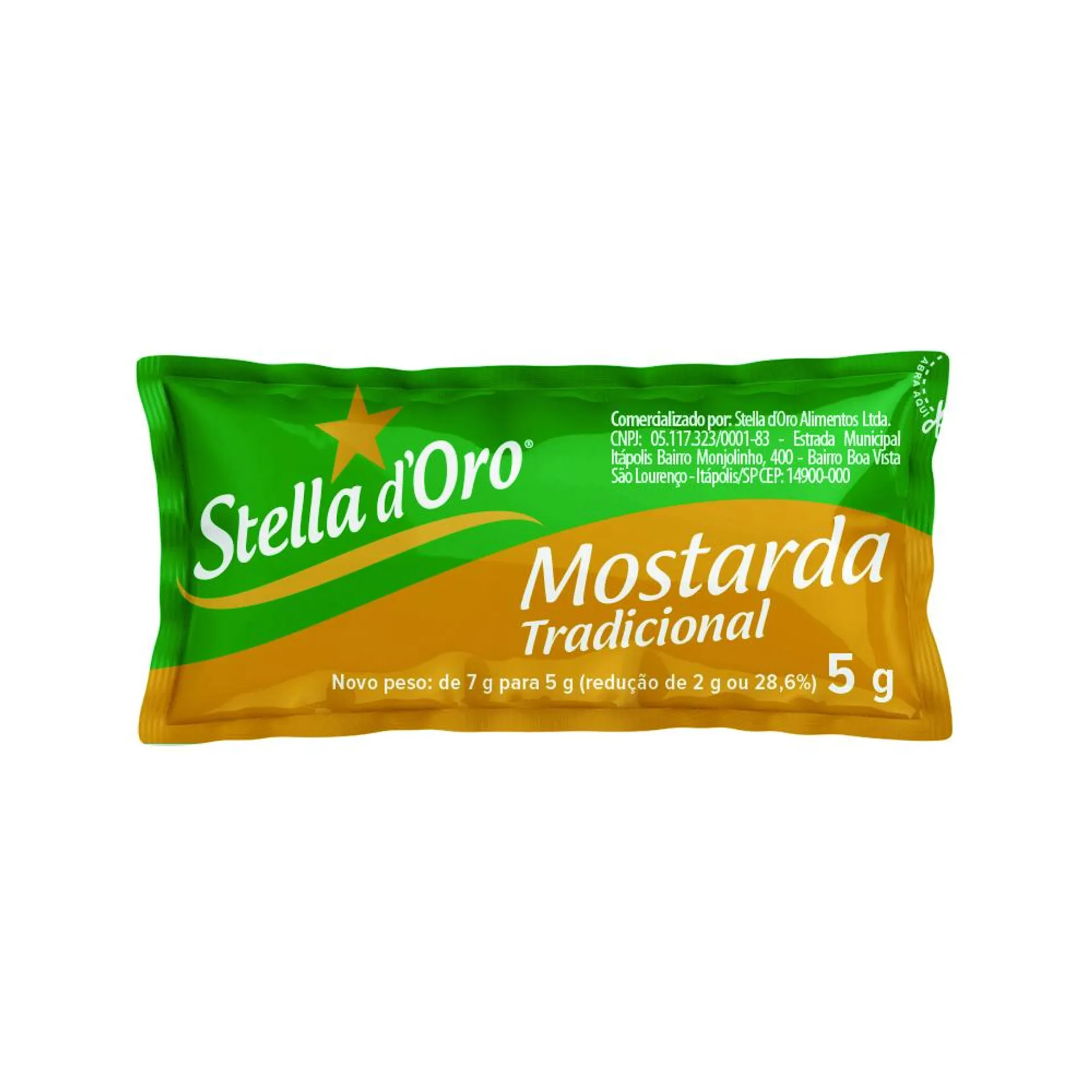 Mostarda Stella D'Oro Sachê C/ 144 Unid. 5g