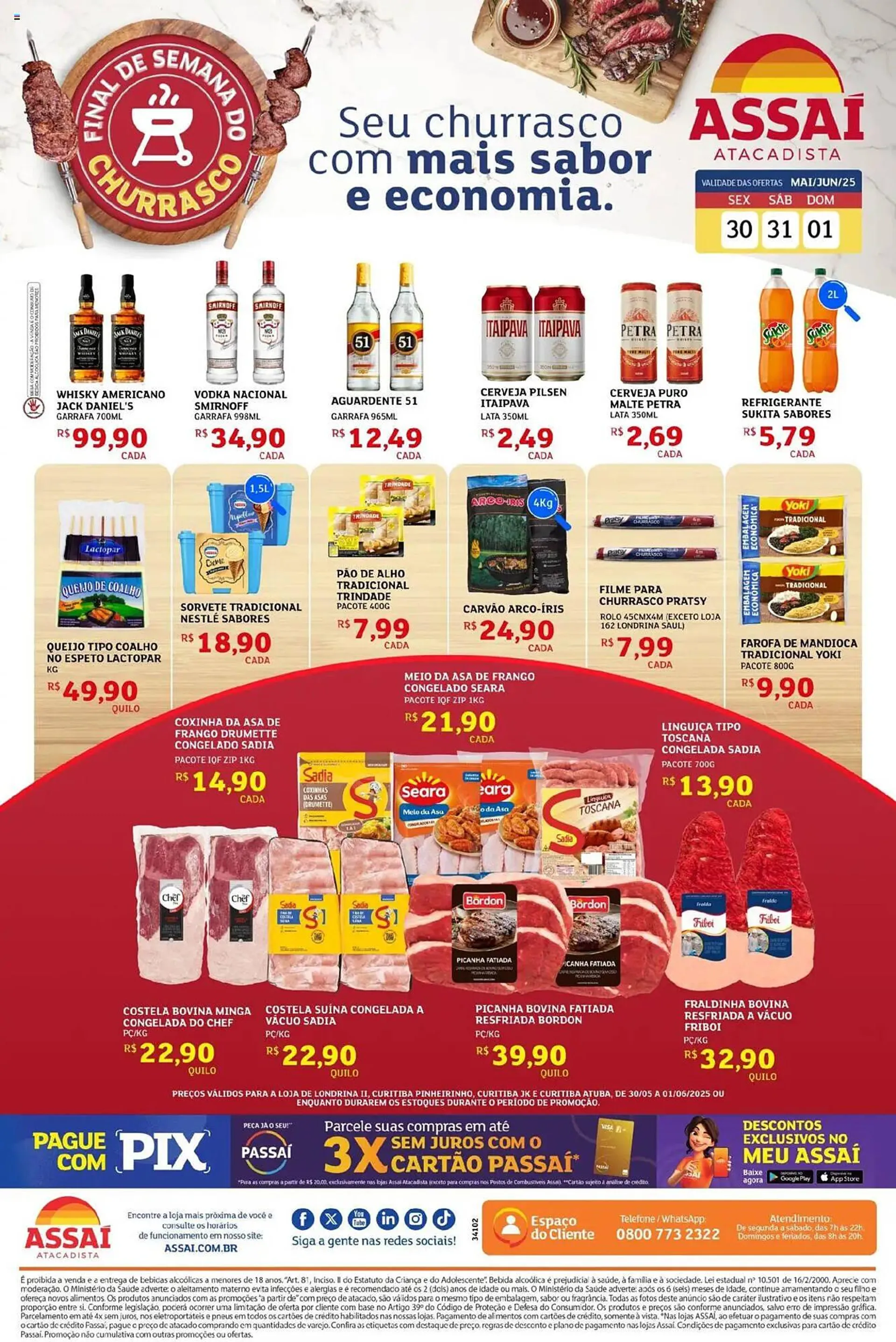 Encarte de Catálogo Assaí Atacadista 30 de maio até 2 de junho 2025 - Pagina 1