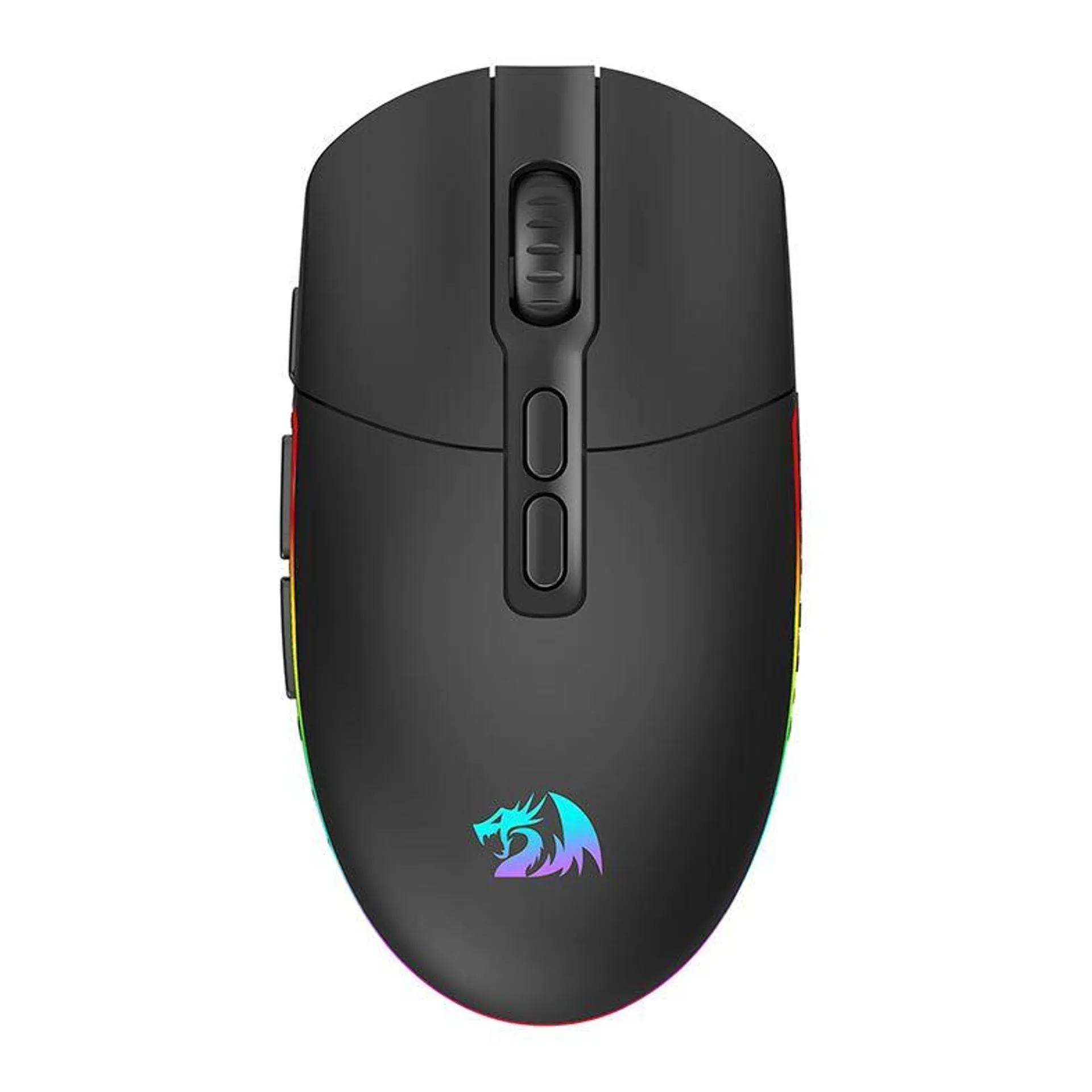 Mouse Gamer Redragon Invader Pro, RGB, 10000DPI, 8 Botoes, Wireless, Preto, M719RGB-PRO