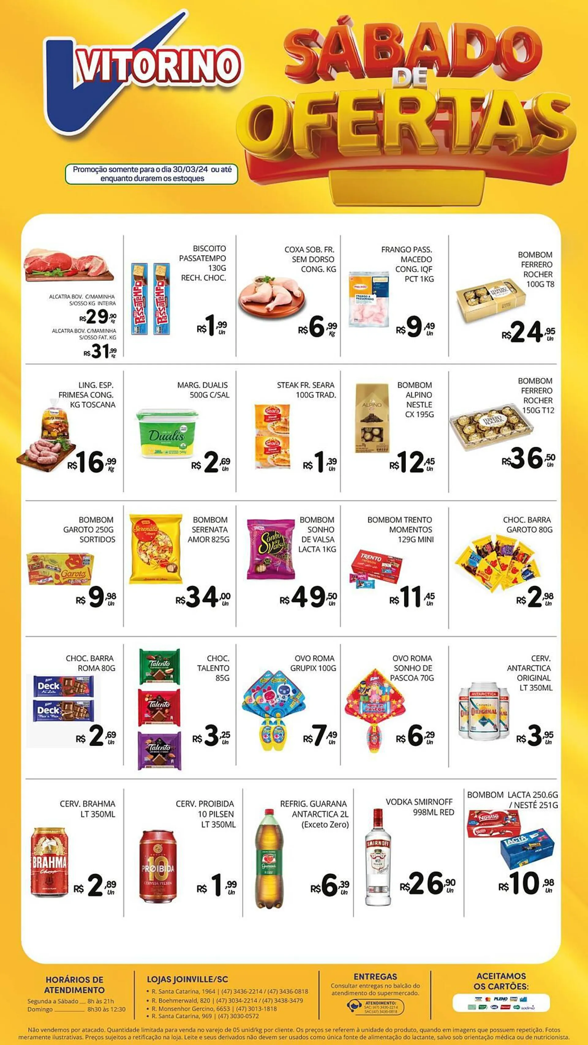 Encarte de Catálogo Supermercado Vitorino 3 de abril até 30 de abril 2024 - Pagina 
