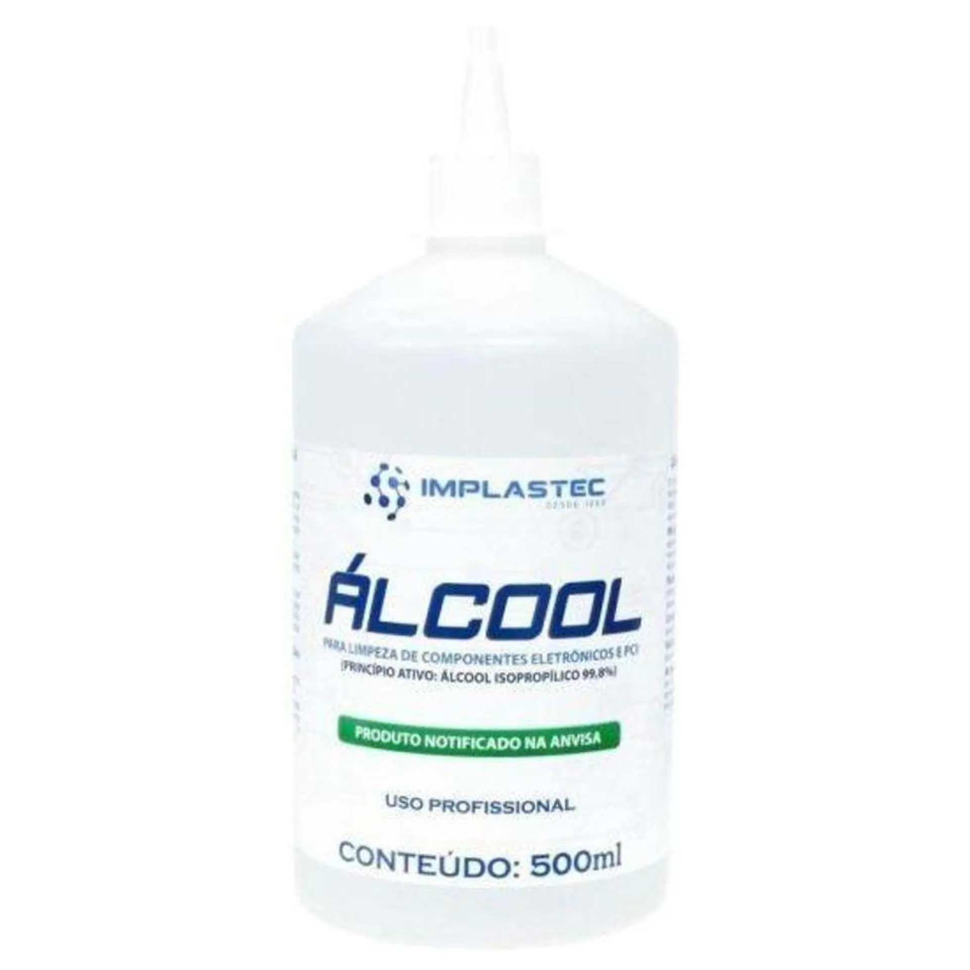 Álcool Para Limpeza De Eletrônicos 500ml Implastec - Cx - 24 [f002]