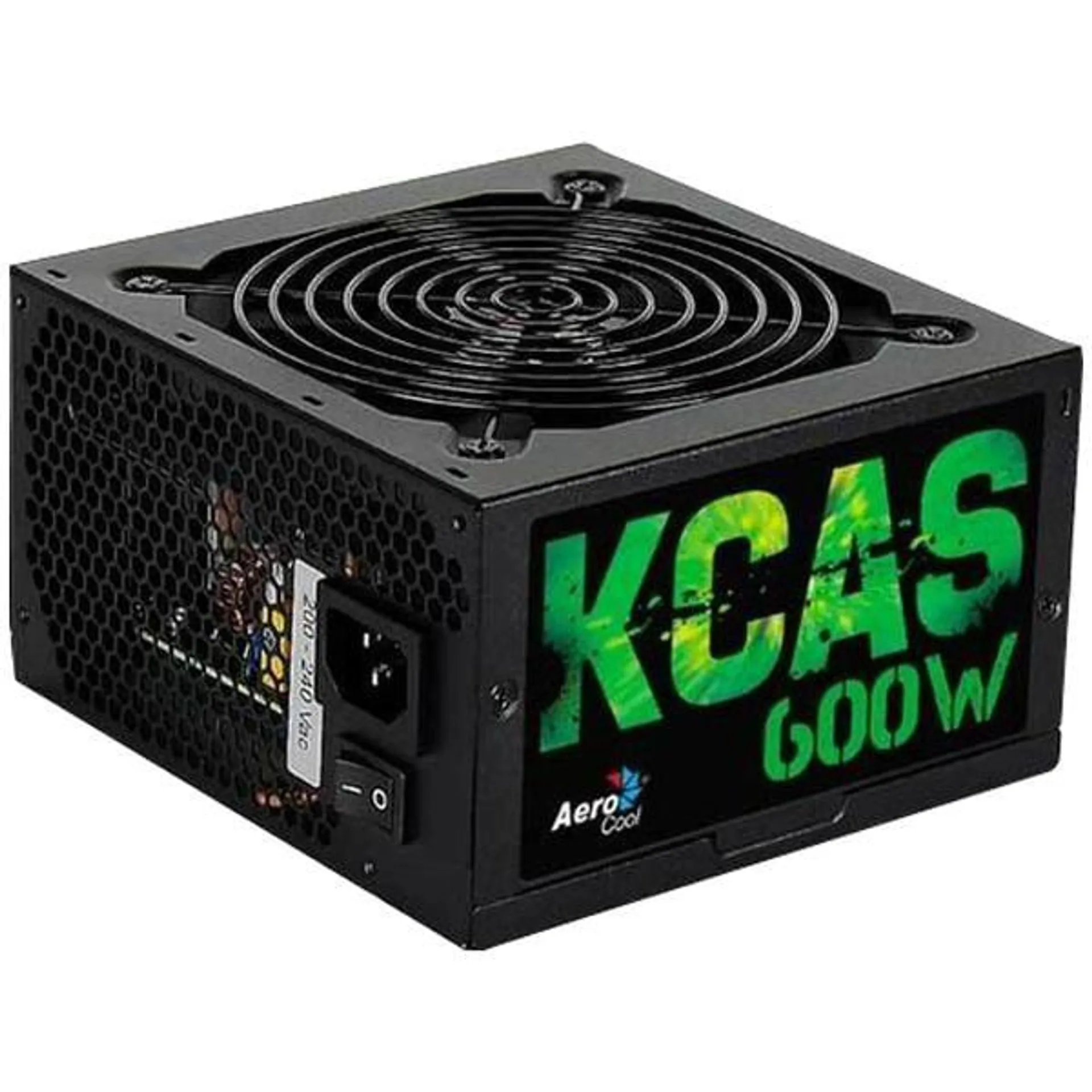 Fonte PC 600W KCAS 80 Plus Bronze, Bivolt, KCAS-600W, AEROCOOL