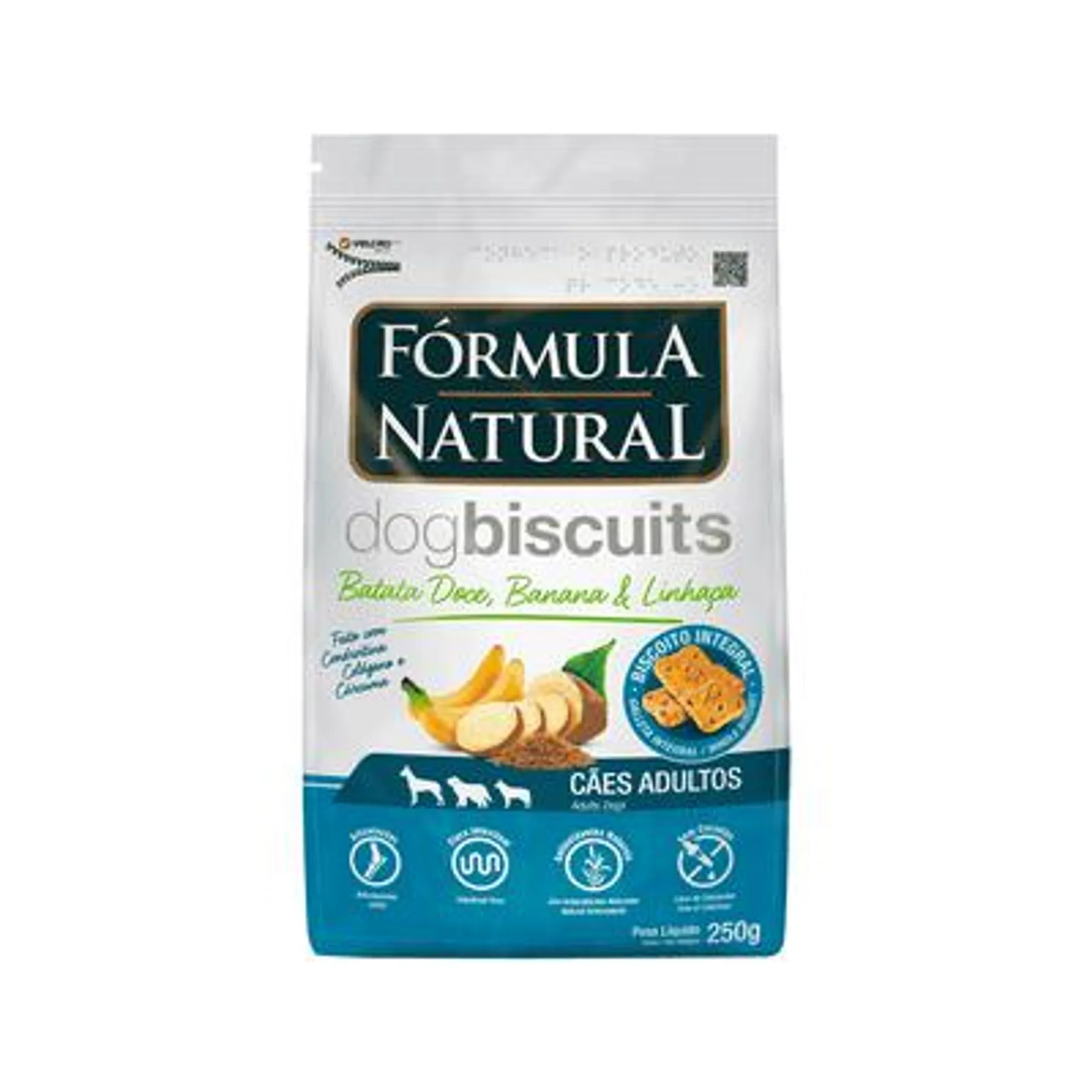 Petisco Fórmula Natural Dog Biscuits Batata Doce Cães Adultos 250 g