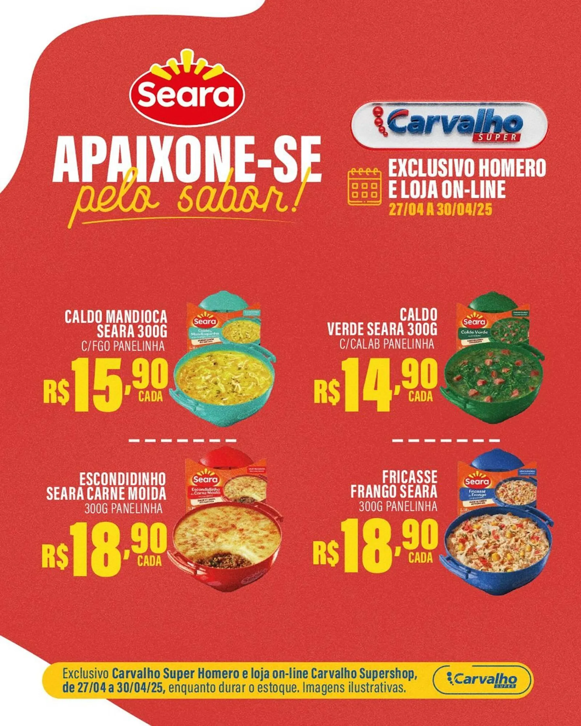 Encarte de Catálogo Carvalho Supermercado 27 de abril até 30 de abril 2025 - Pagina 2