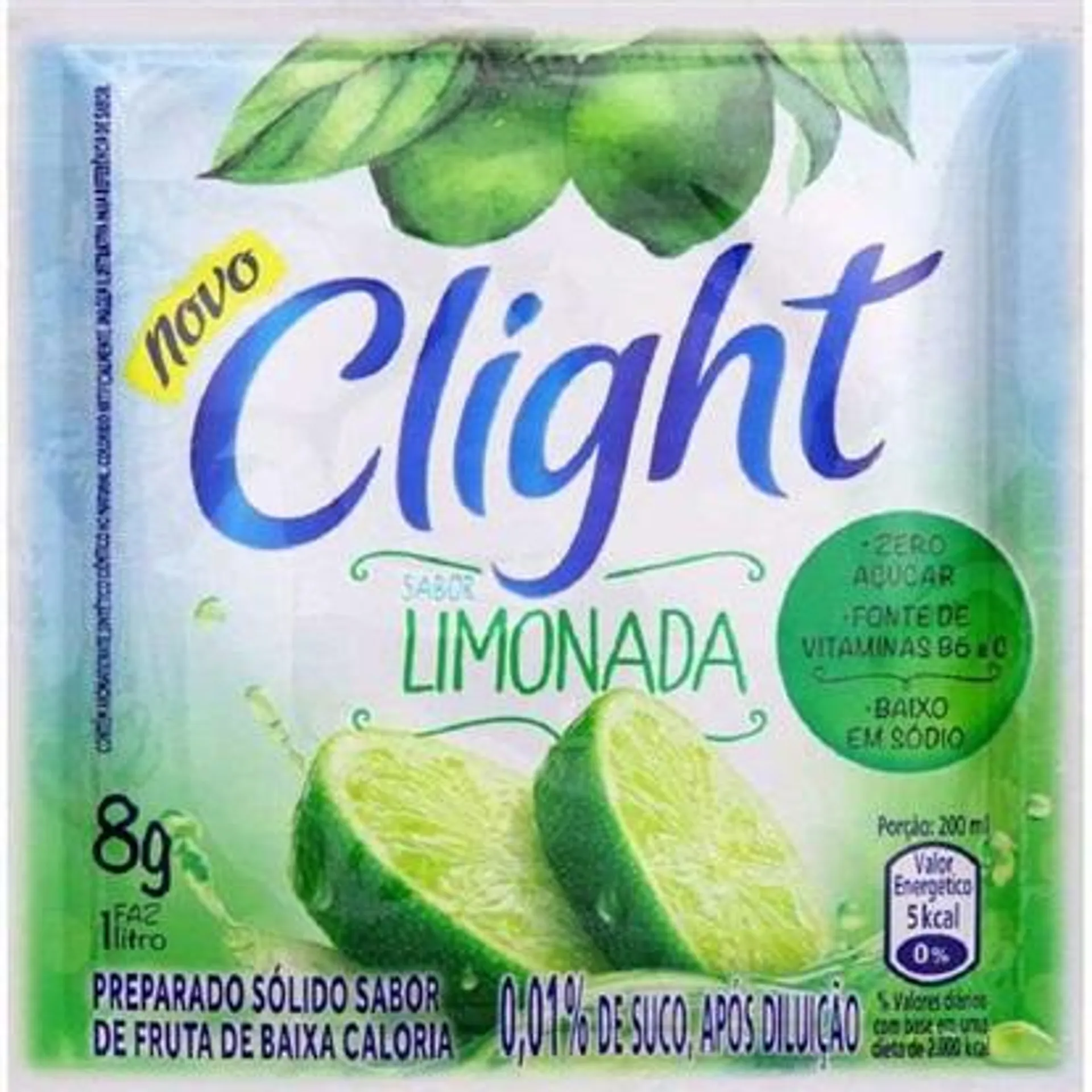 Suco em Pó de Limonada 8g 1 UN Clight