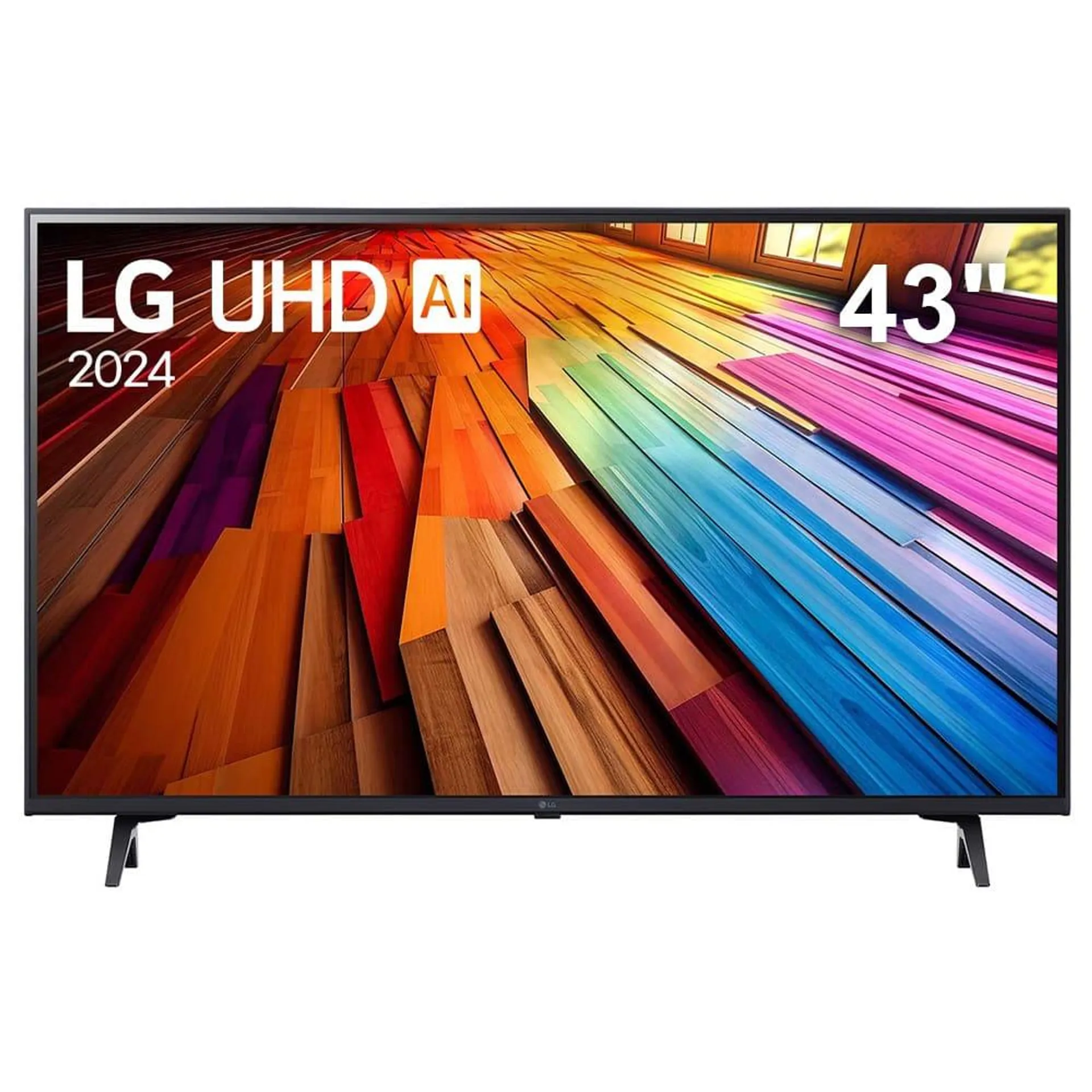 Smart TV 43" Ultra HD 4K LG LCD 43UT8000, Processador a5 Ger7 AI, Alexa, Chromecast integrado, Otimizador de Jogos, webOS 24, Wi-Fi, HDMI e USB