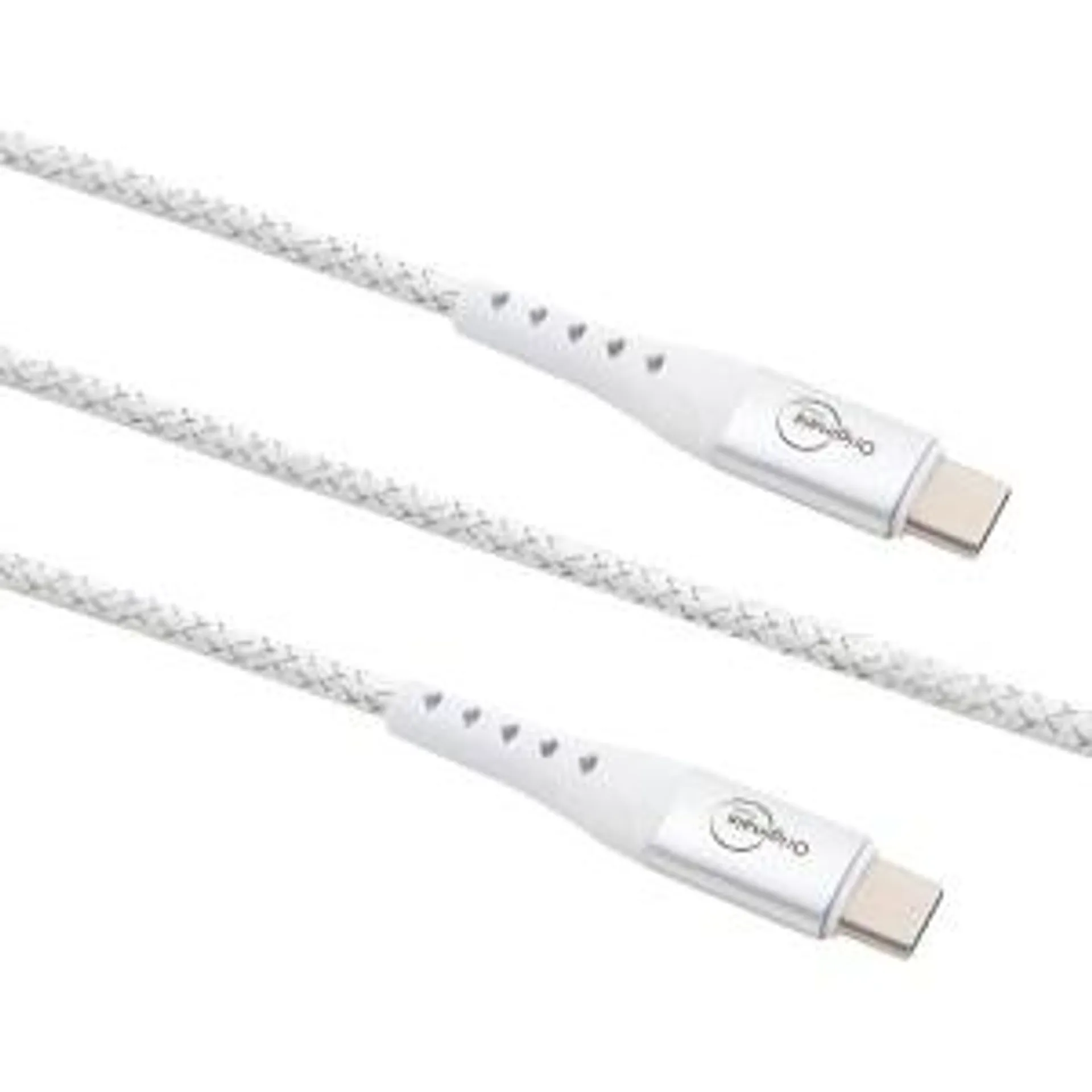 Cabo USB-C para USB-C, 3 metros, Originais iPlace, Branco