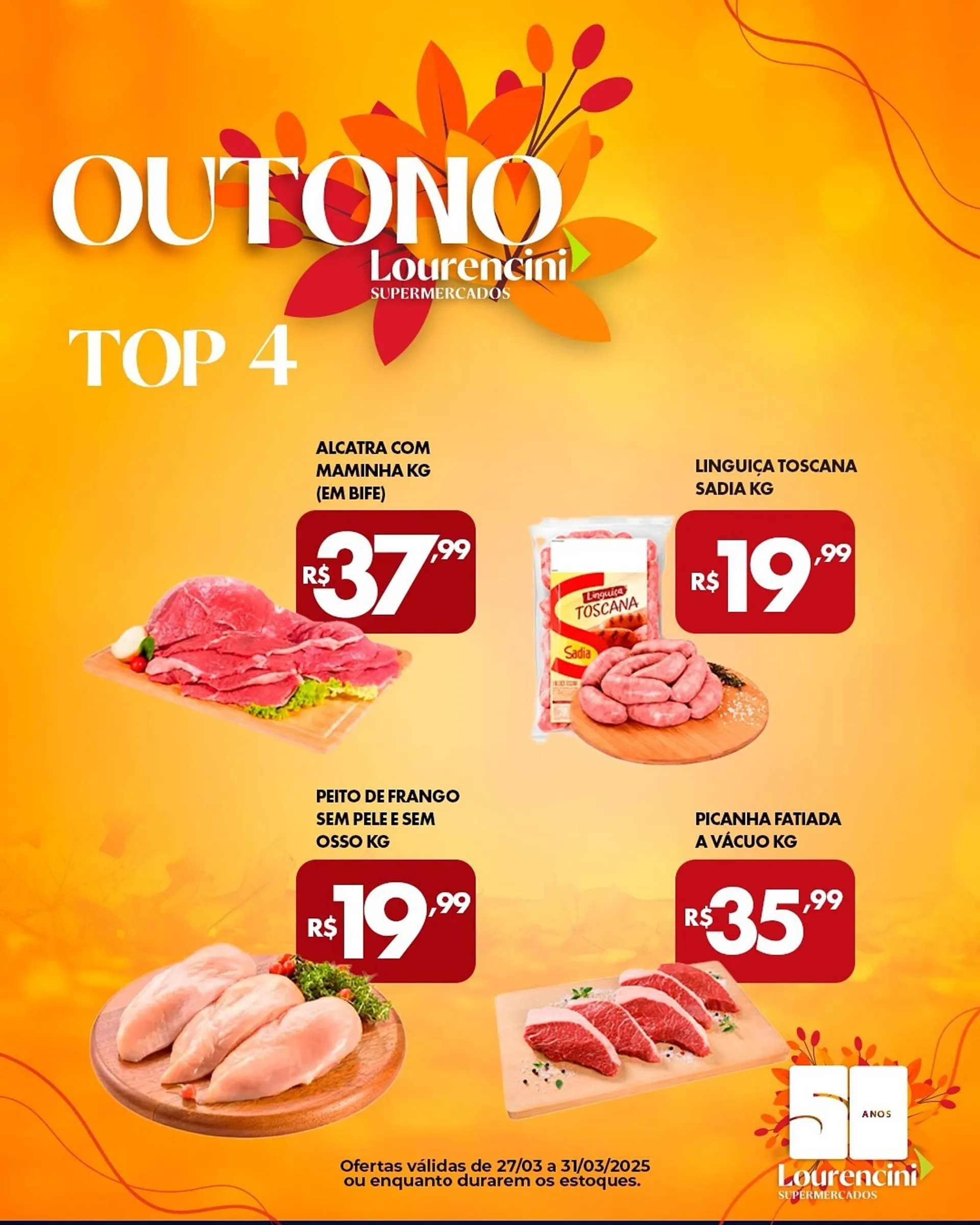Encarte de Catálogo Lourencini Supermercados 27 de março até 31 de março 2025 - Pagina 3