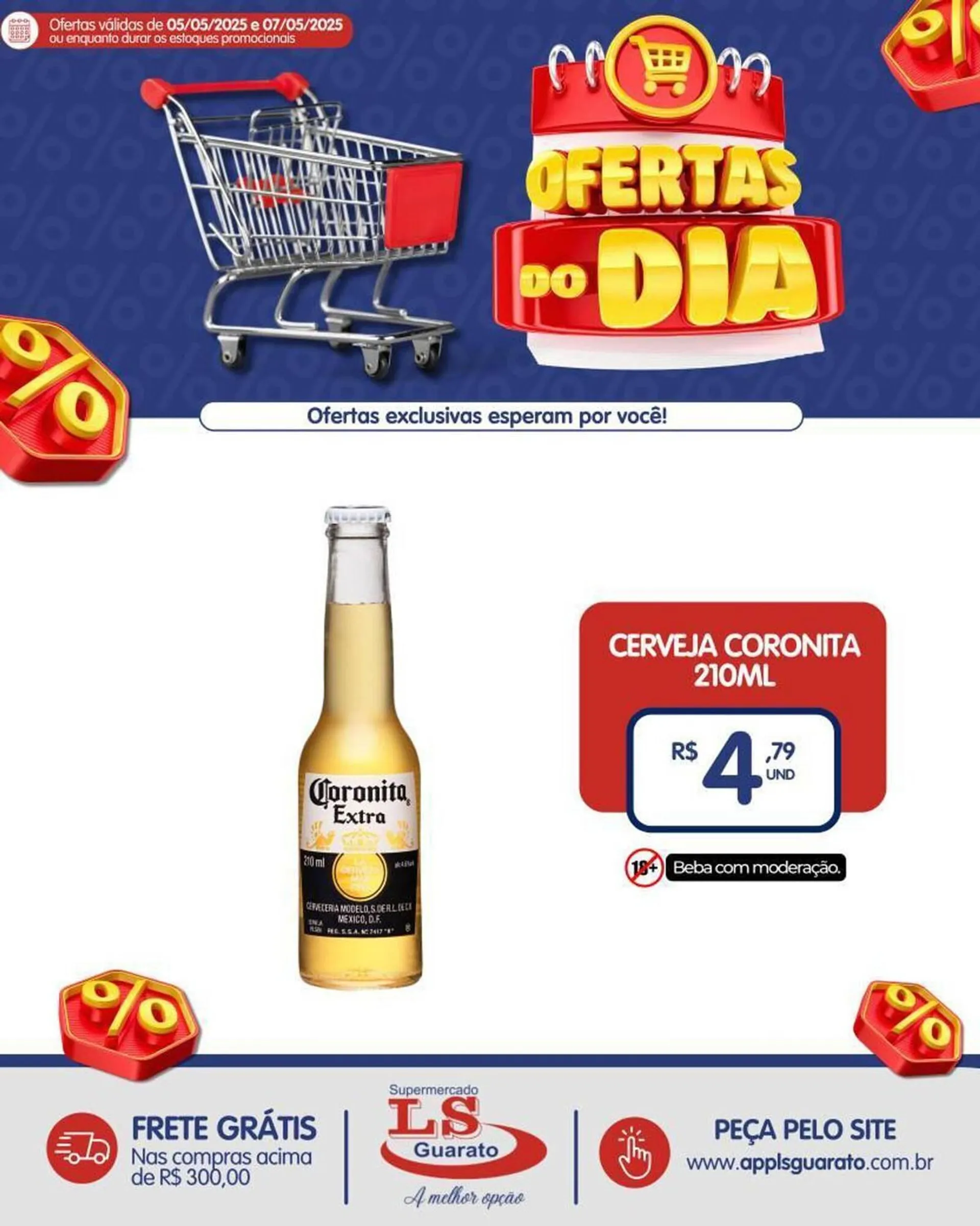 Encarte de Catálogo Supermercado LS Guarato 5 de maio até 7 de maio 2025 - Pagina 1