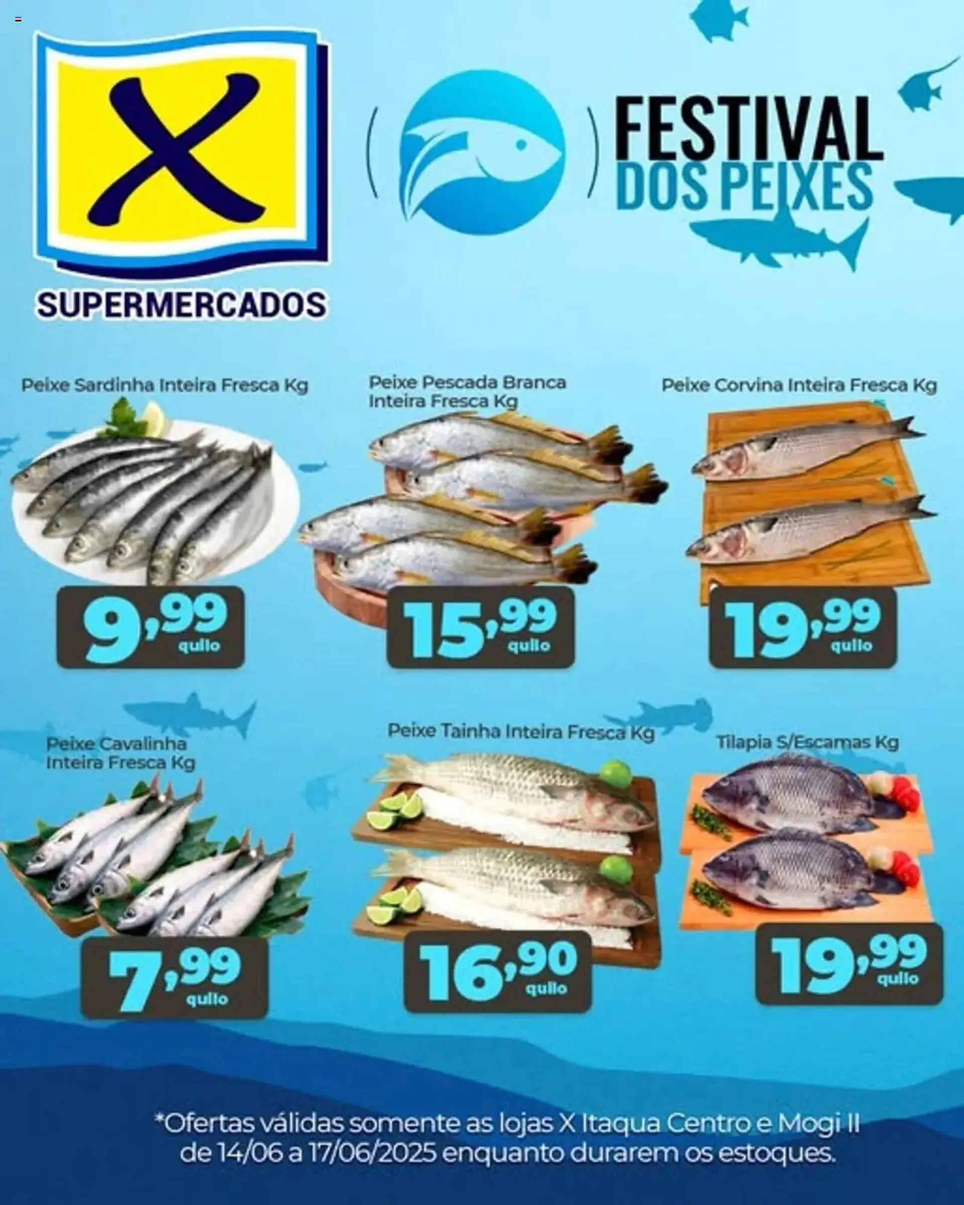 Encarte de Catálogo X Supermercados 14 de junho até 18 de junho 2025 - Pagina 1