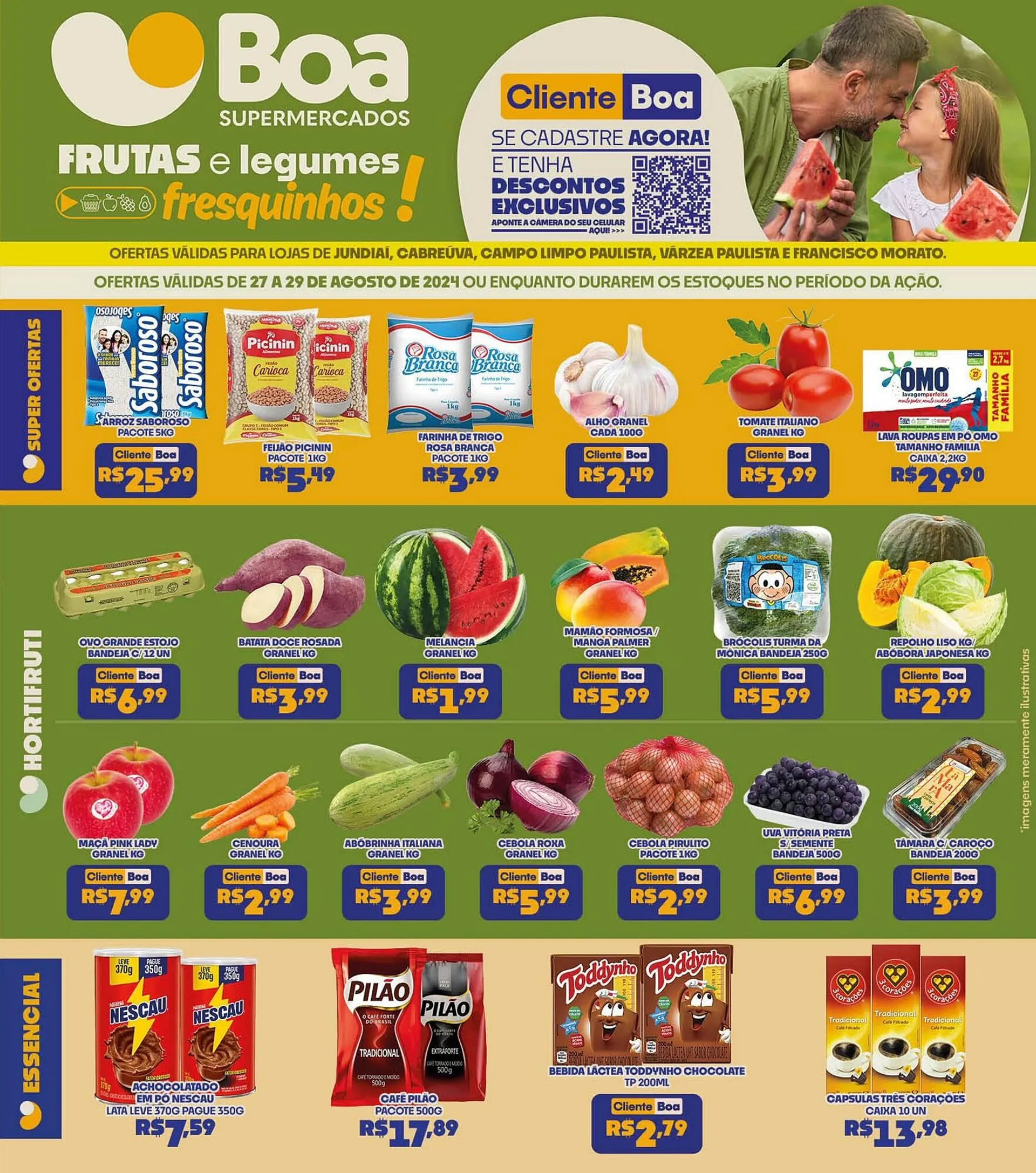 Encarte de Catálogo Boa Supermercados 27 de agosto até 29 de agosto 2024 - Pagina 1