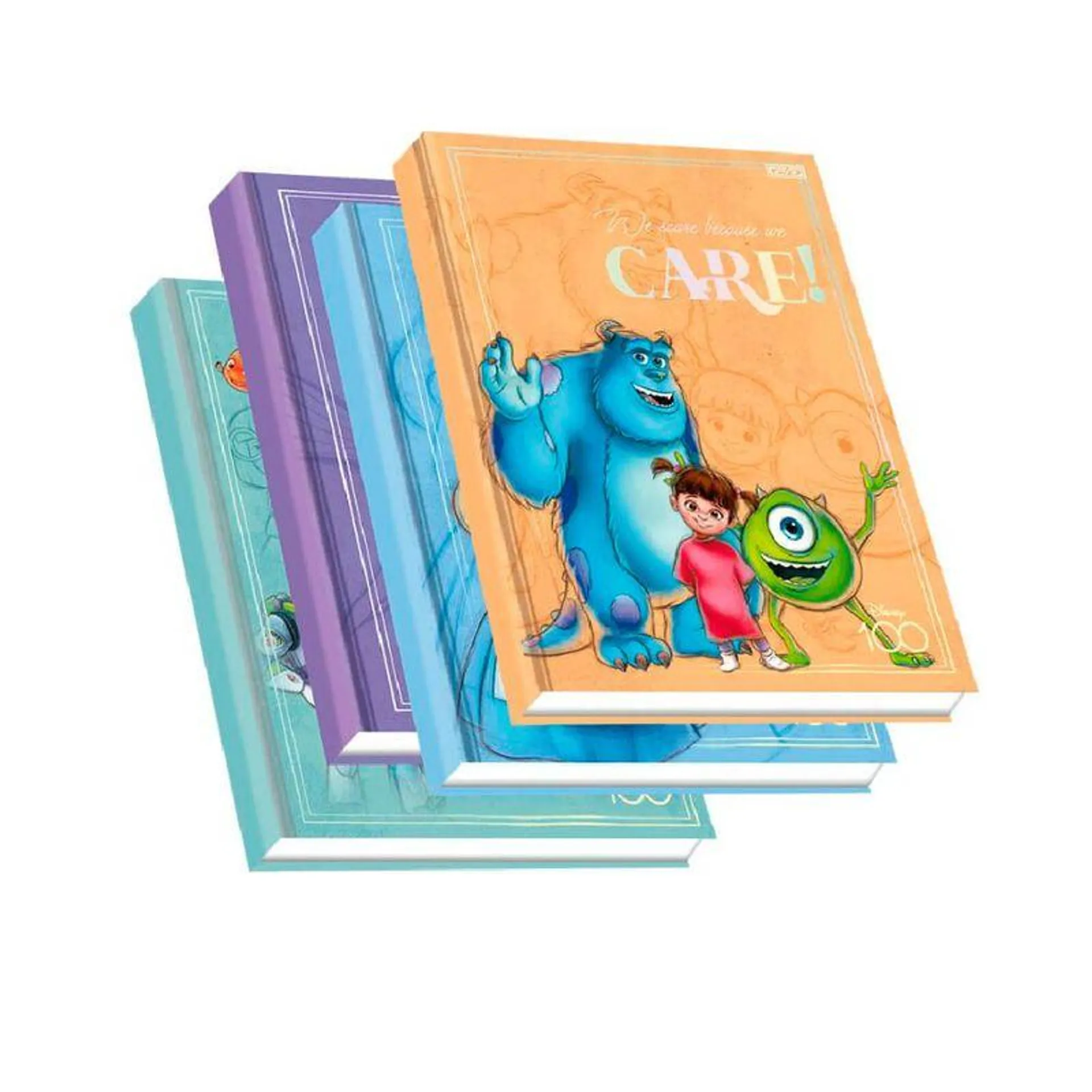 Caderno Brochura Costurado Capa Dura 160fls Disney 100 Sortido - SD