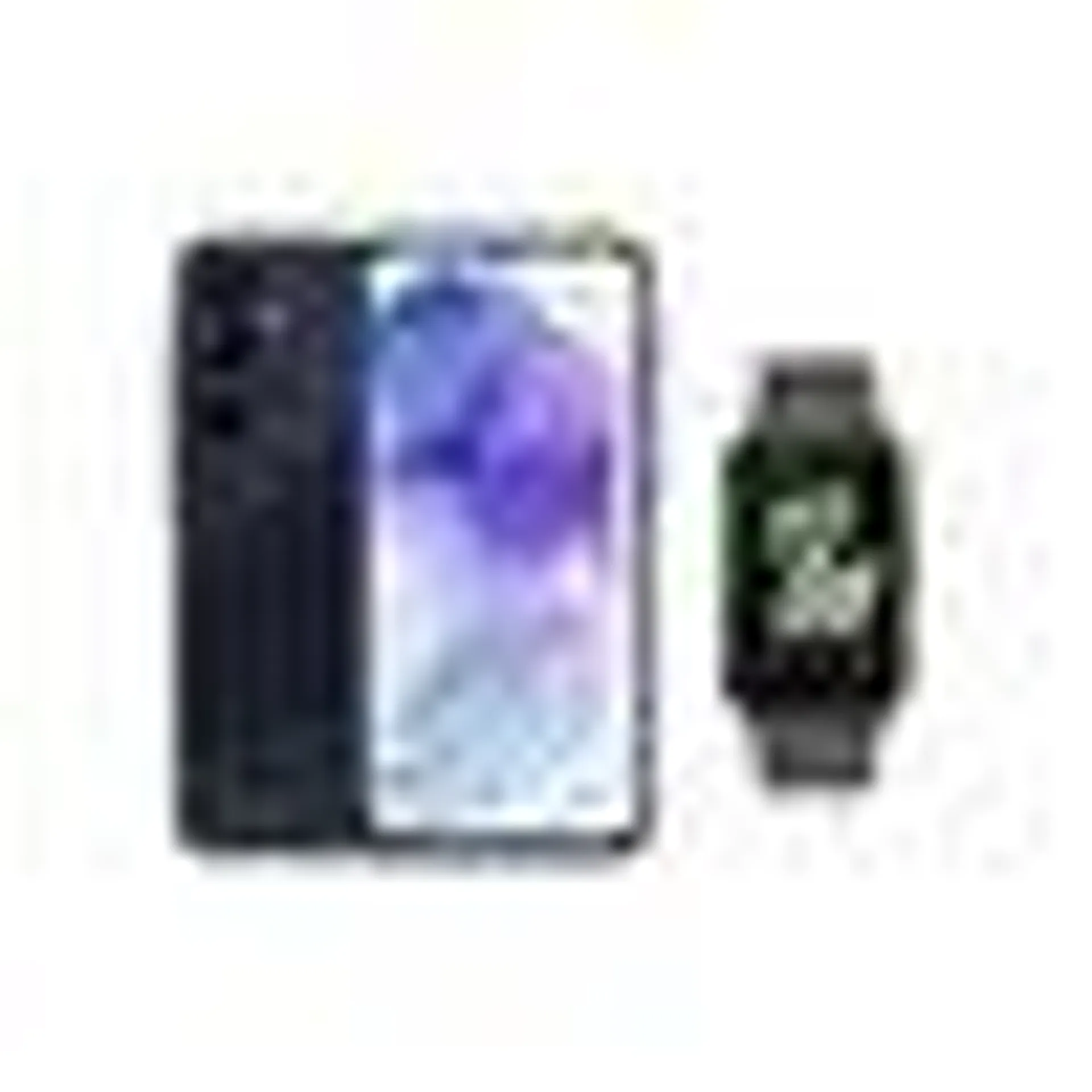 Smartphone Samsung Galaxy A55 5G Tela 6.6" 128GB Câmera 50MP+12MP+5MP Azul Escuro+Smartwatch Samsung Galaxy Fit3 Grafite