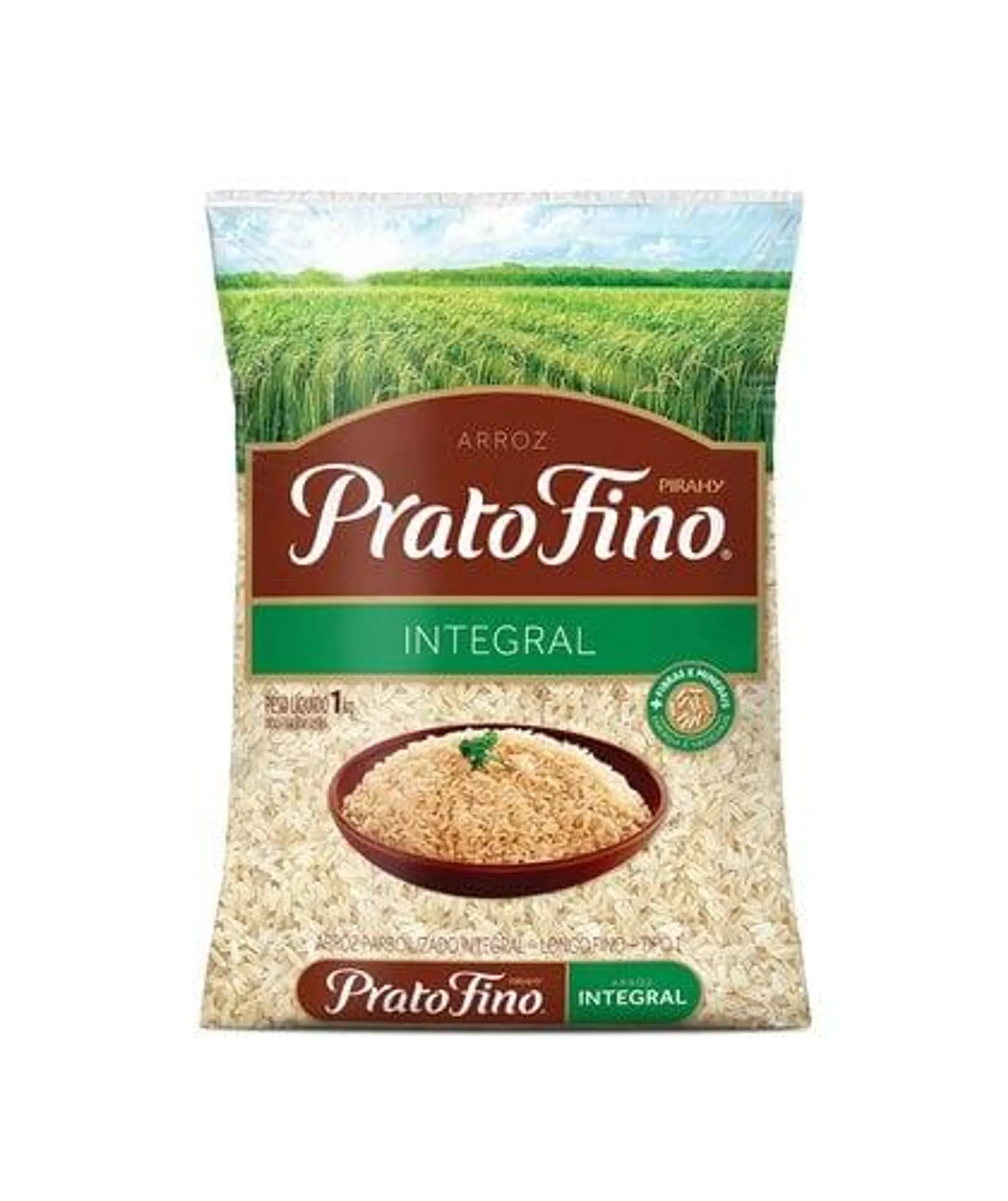 Arroz Prato Fino Integral Tipo 1 1kg