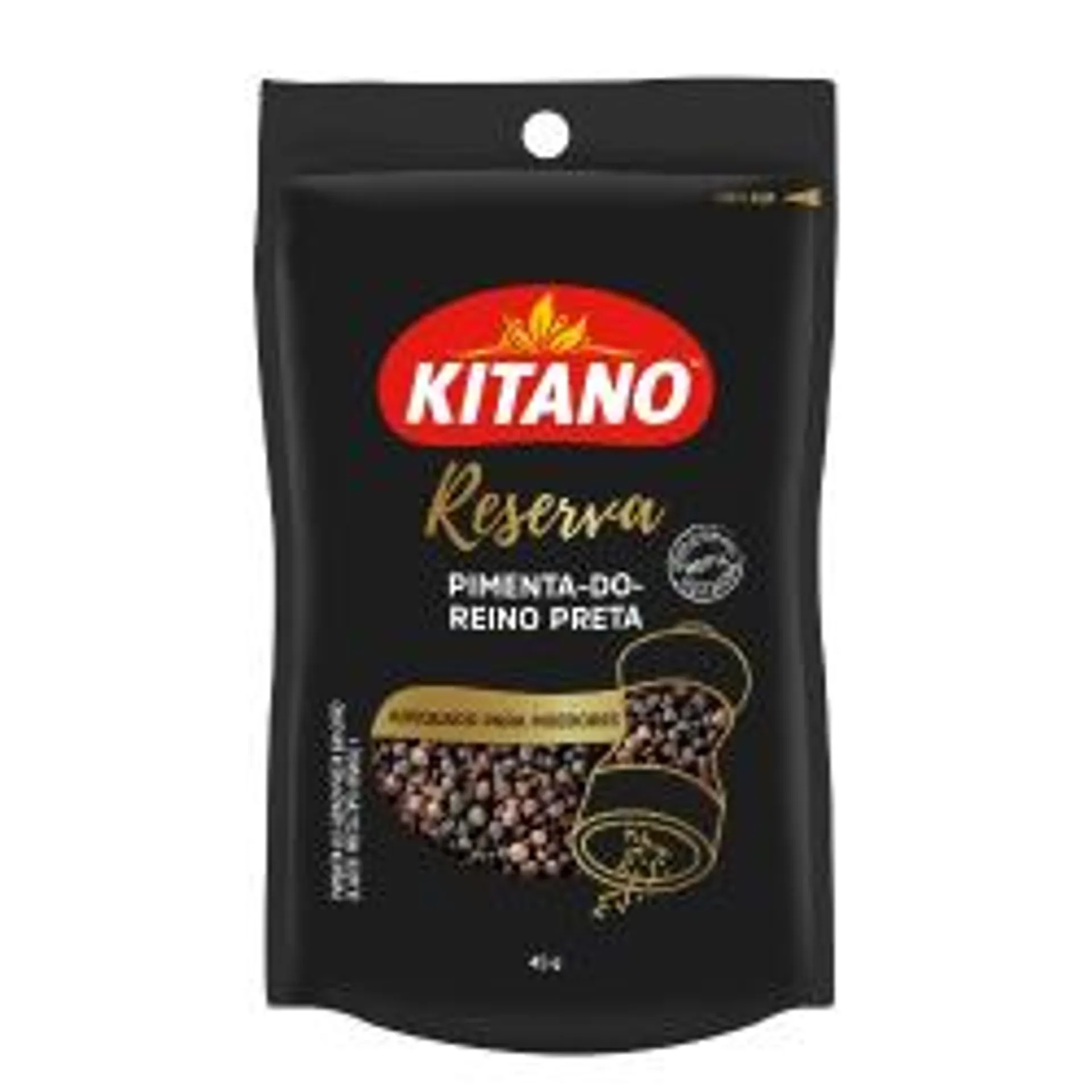 Pimenta-do-reino Preta Em Grãos Kitano Reserva Sachê 45g Refil