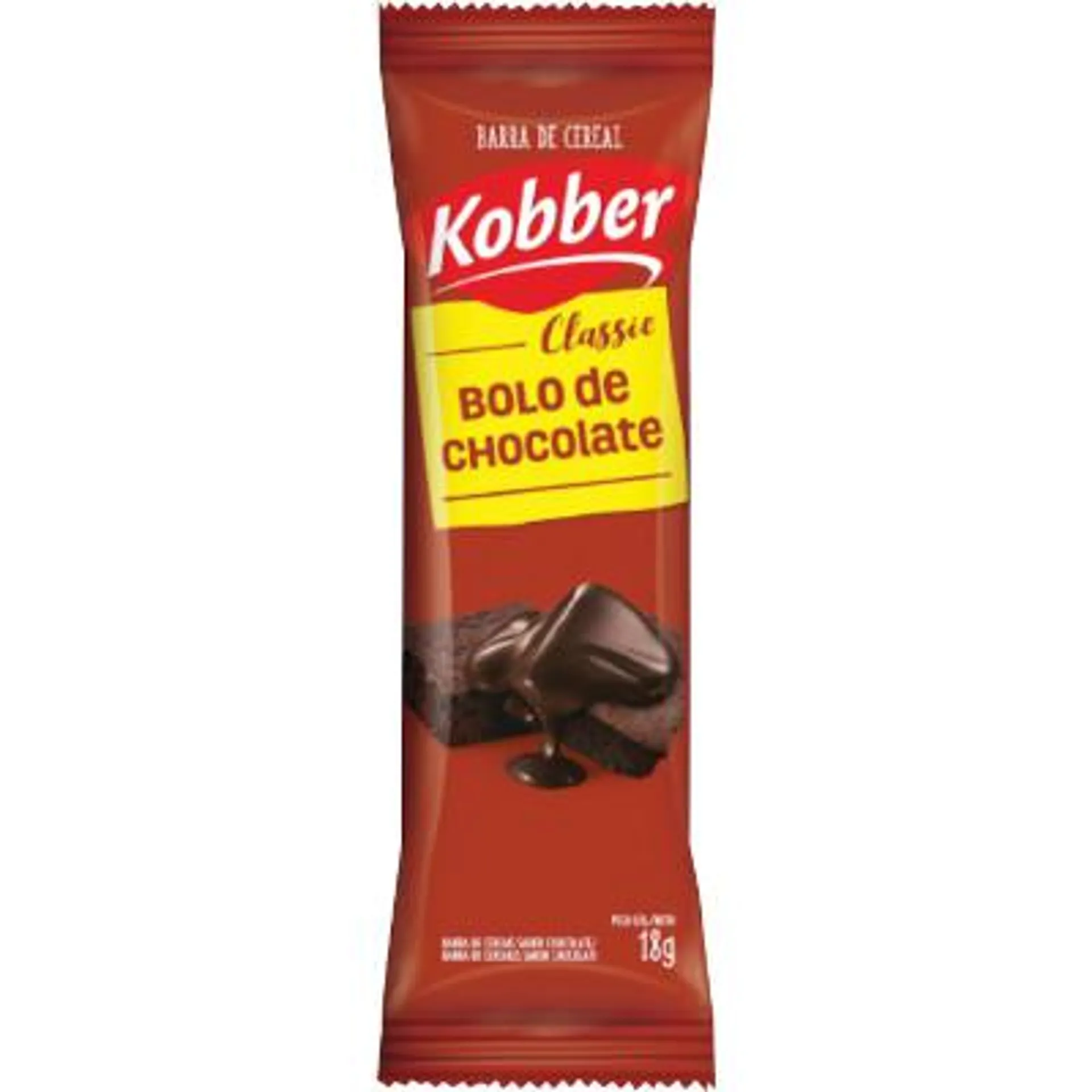 Barra de Cereais Bolo de Chocolate 18g - Kobber/Classic