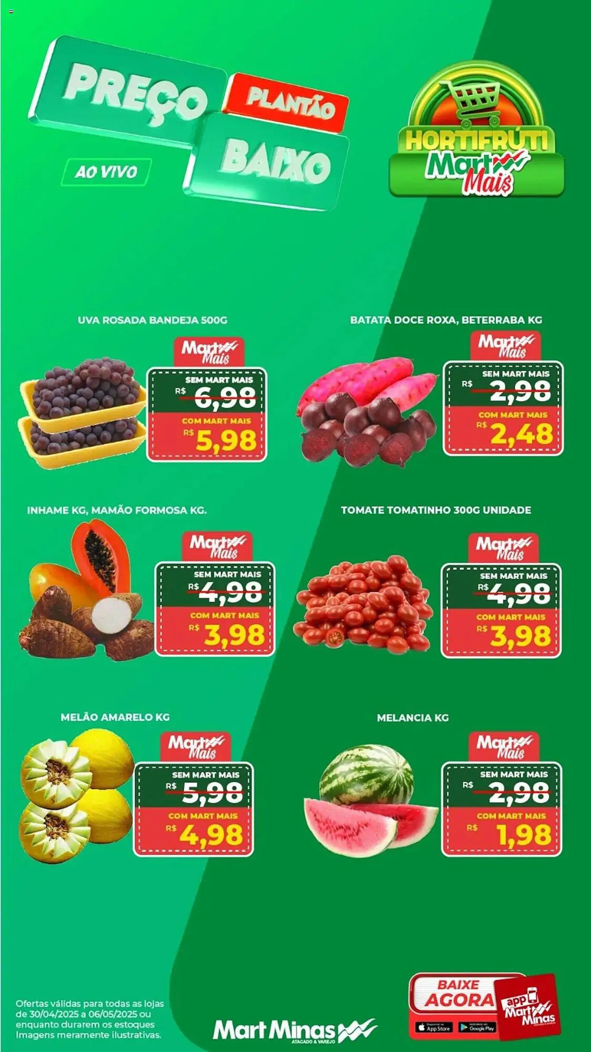 Encarte de Catálogo Mart Minas 30 de abril até 6 de maio 2025 - Pagina 1