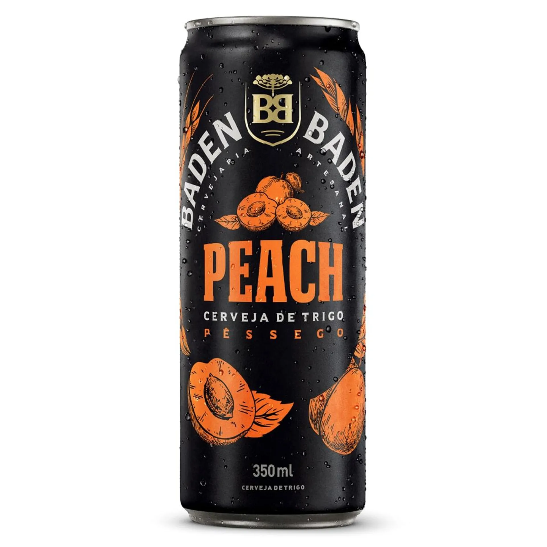 Cerveja de Trigo Peach Baden Baden Lata 350ml