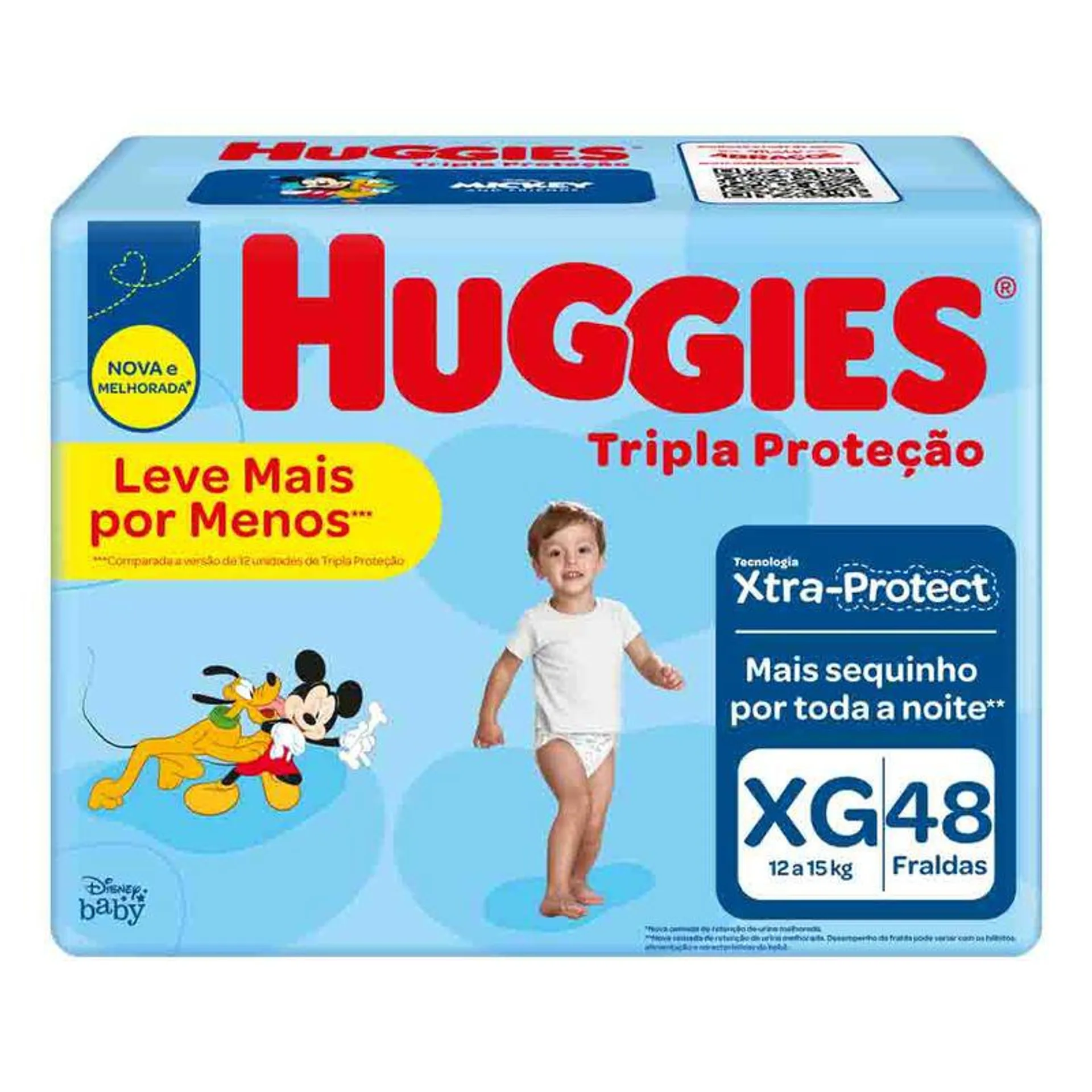 FRALDA HUGGIES XG 48 UNID TRIPLA PROTECAO LV+POR-