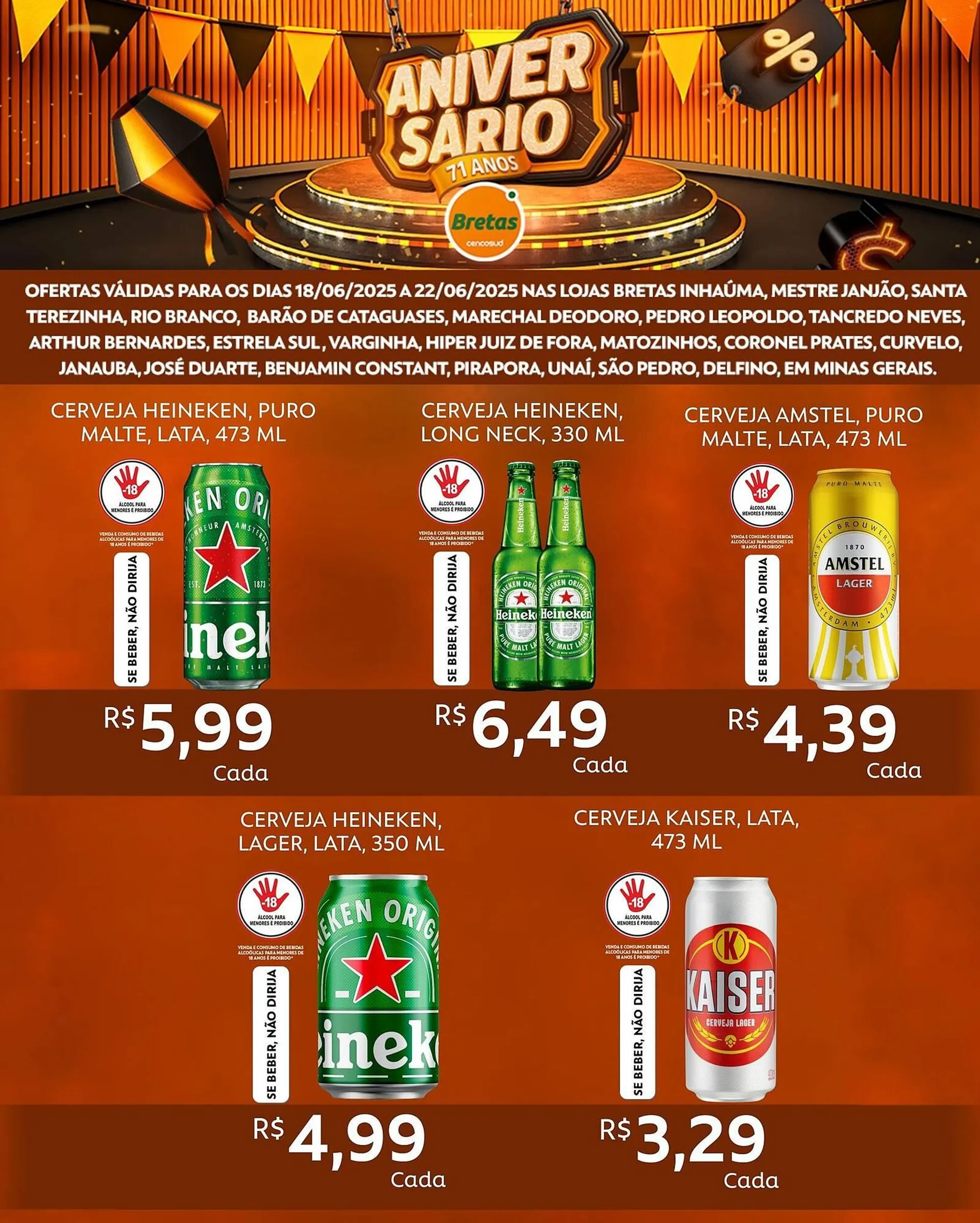 Encarte de Catálogo Supermercados Bretas 17 de junho até 22 de junho 2025 - Pagina 5