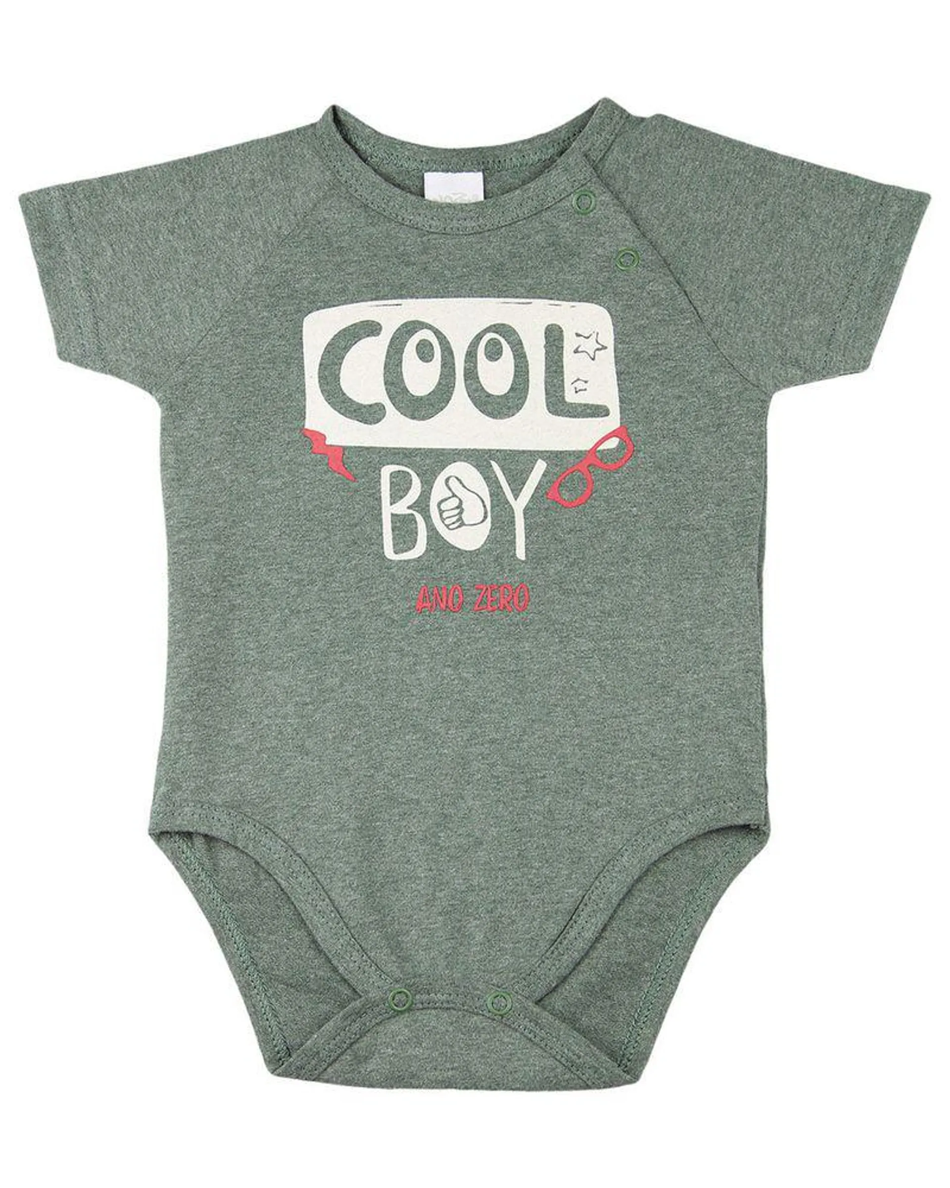 Body Bebê Malha Colore Soft Touch Cool - Verde