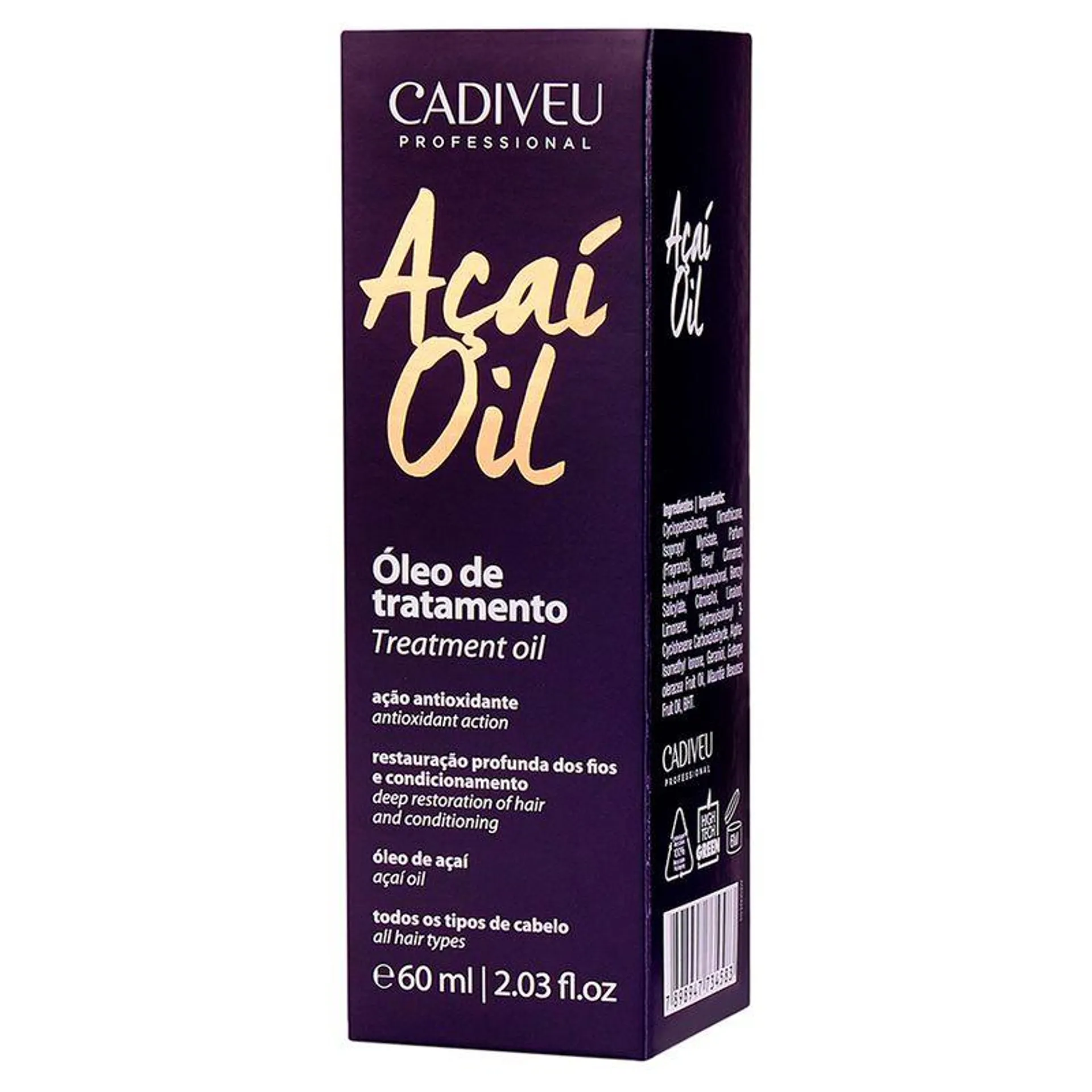 Óleo Capilar Cadiveu Tratamento Açaí 60ml