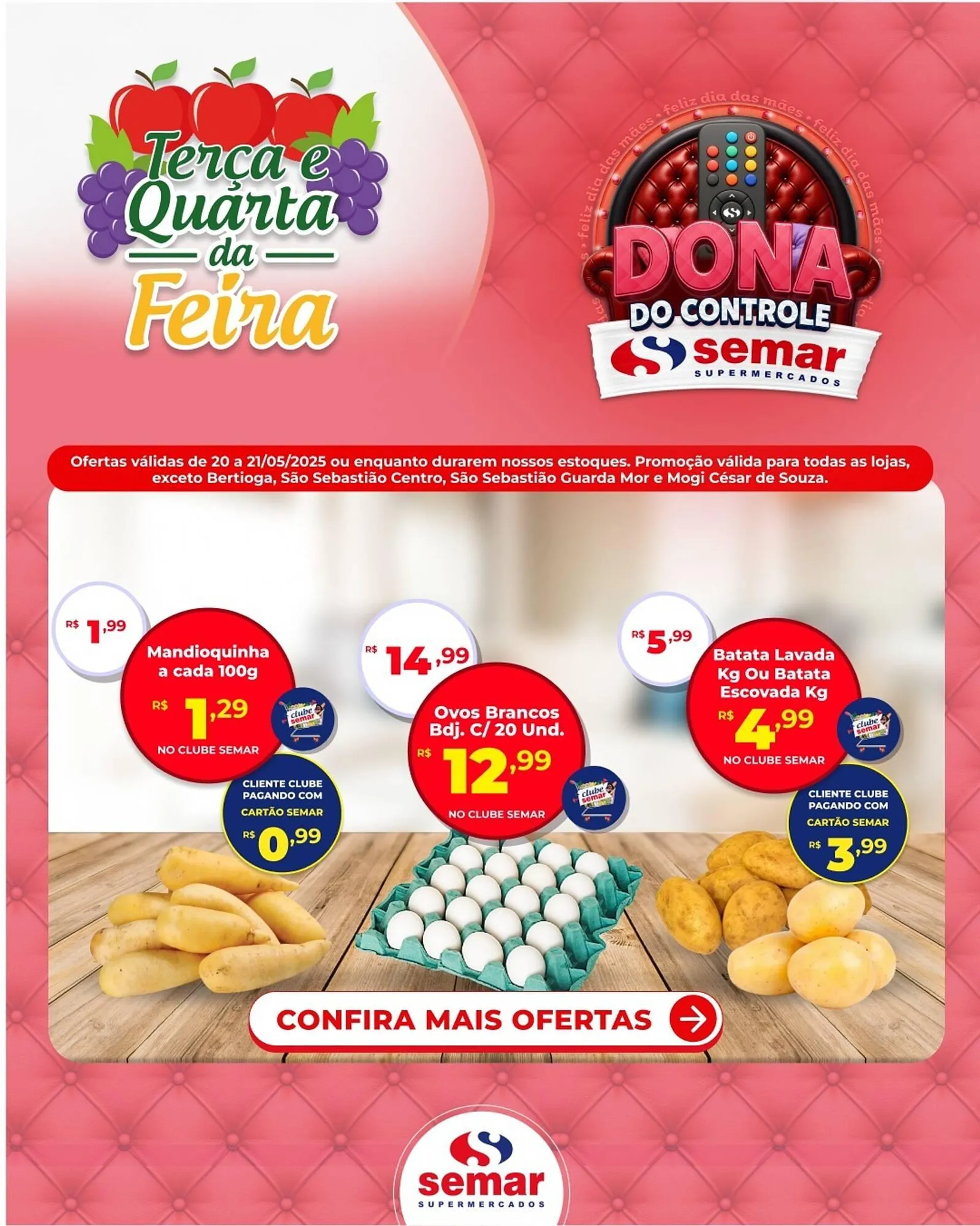 Encarte de Catálogo Semar Supermercado 20 de maio até 21 de maio 2025 - Pagina 1
