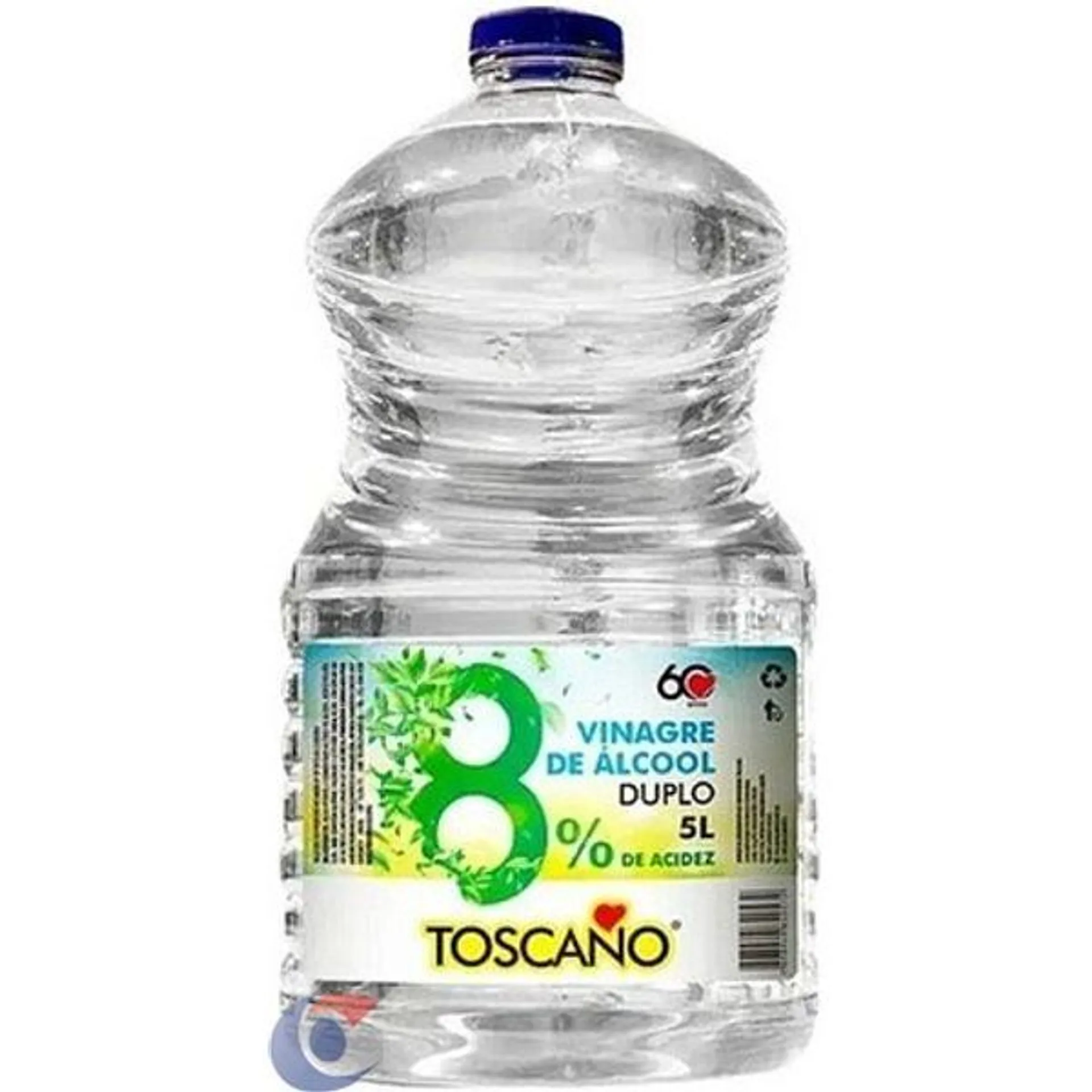 Vinagre De Alcool Duplo Toscano 8% Acidez 5l