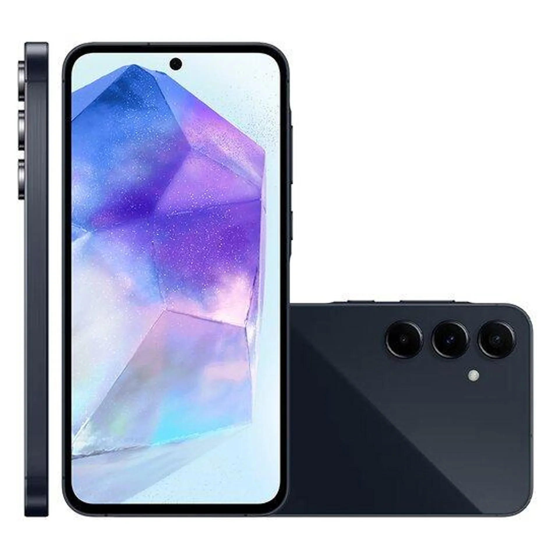 Smartphone Samsung Galaxy A55, Câmera Tripla, 256GB, 5G, Azul Escuro