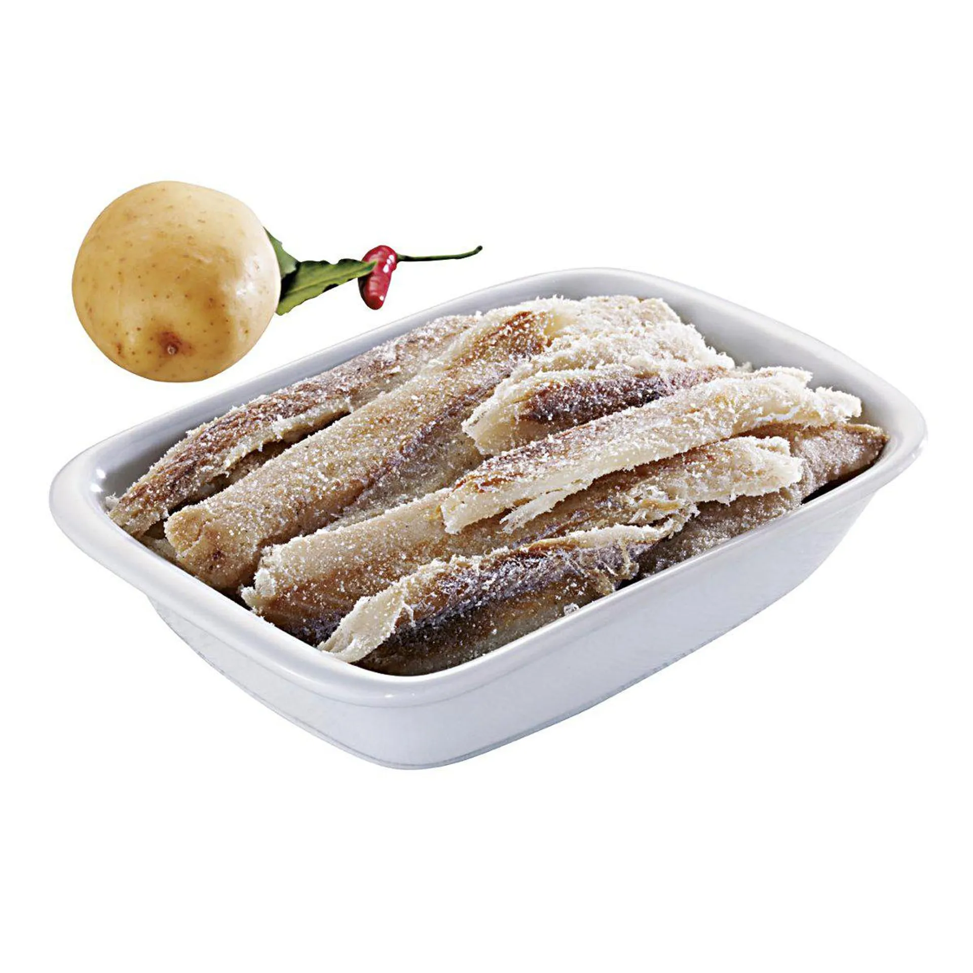 Peixe Seco Salgado Tipo Bacalhau Bandeja 500G