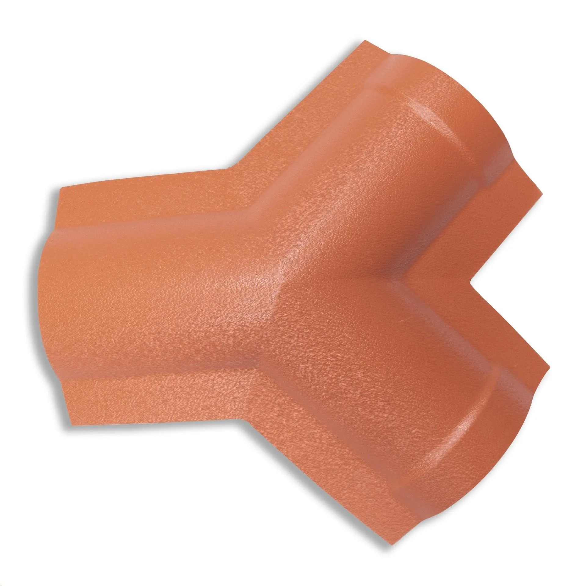 Telha Cumeeira PVC Colonial Triangular Terracota - Nortelit