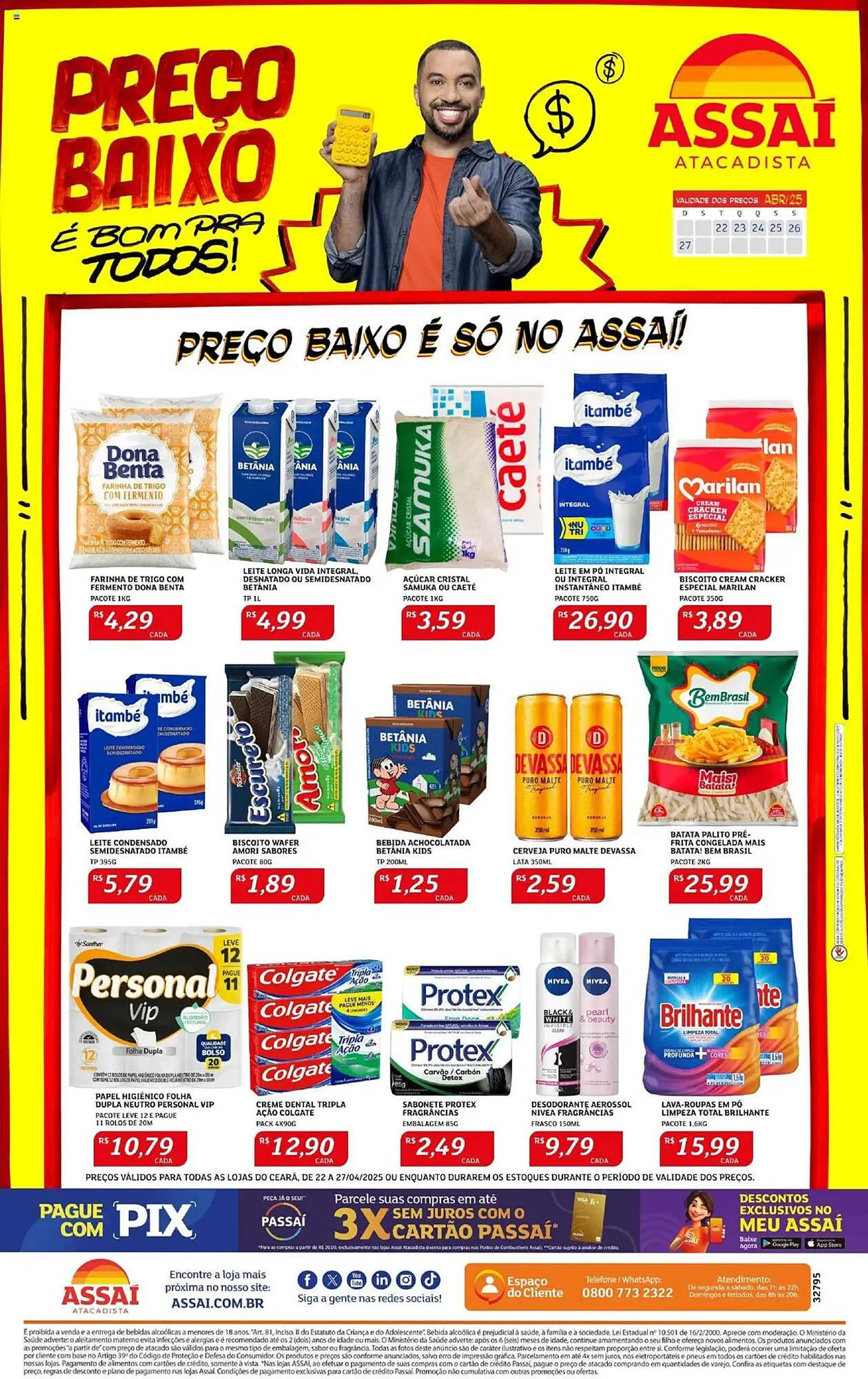 Encarte de Catálogo Assaí Atacadista 22 de abril até 27 de abril 2025 - Pagina 1