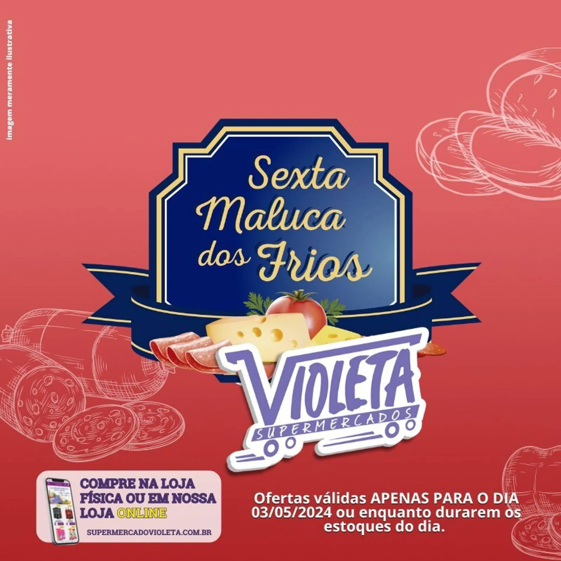Encarte de Catálogo Violeta Supermercados 2 de maio até 3 de maio 2024 - Pagina 1