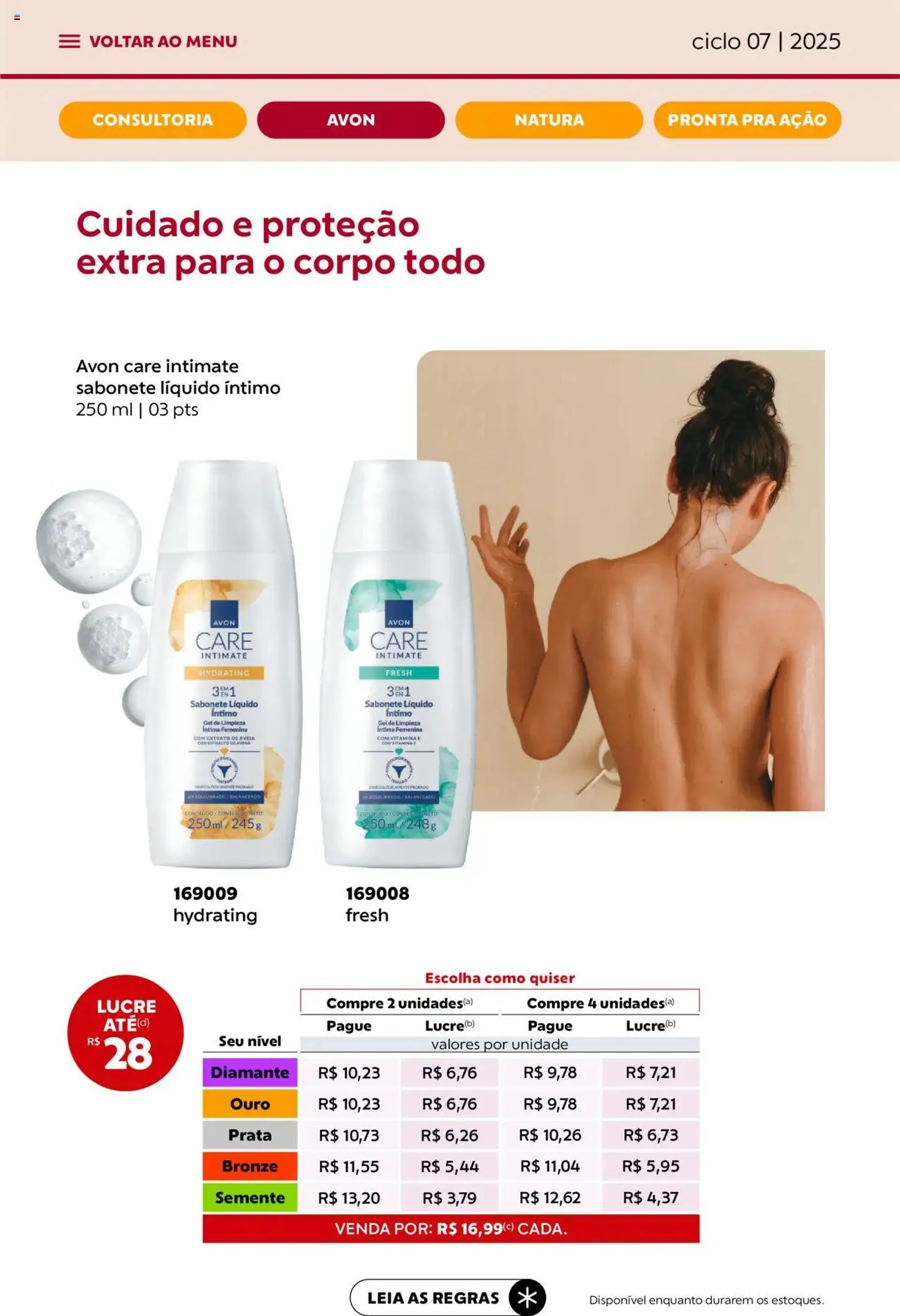 Encarte de Avon - Campanha 07: Minha Consultoria 3 de abril até 1 de maio 2025 - Pagina 35