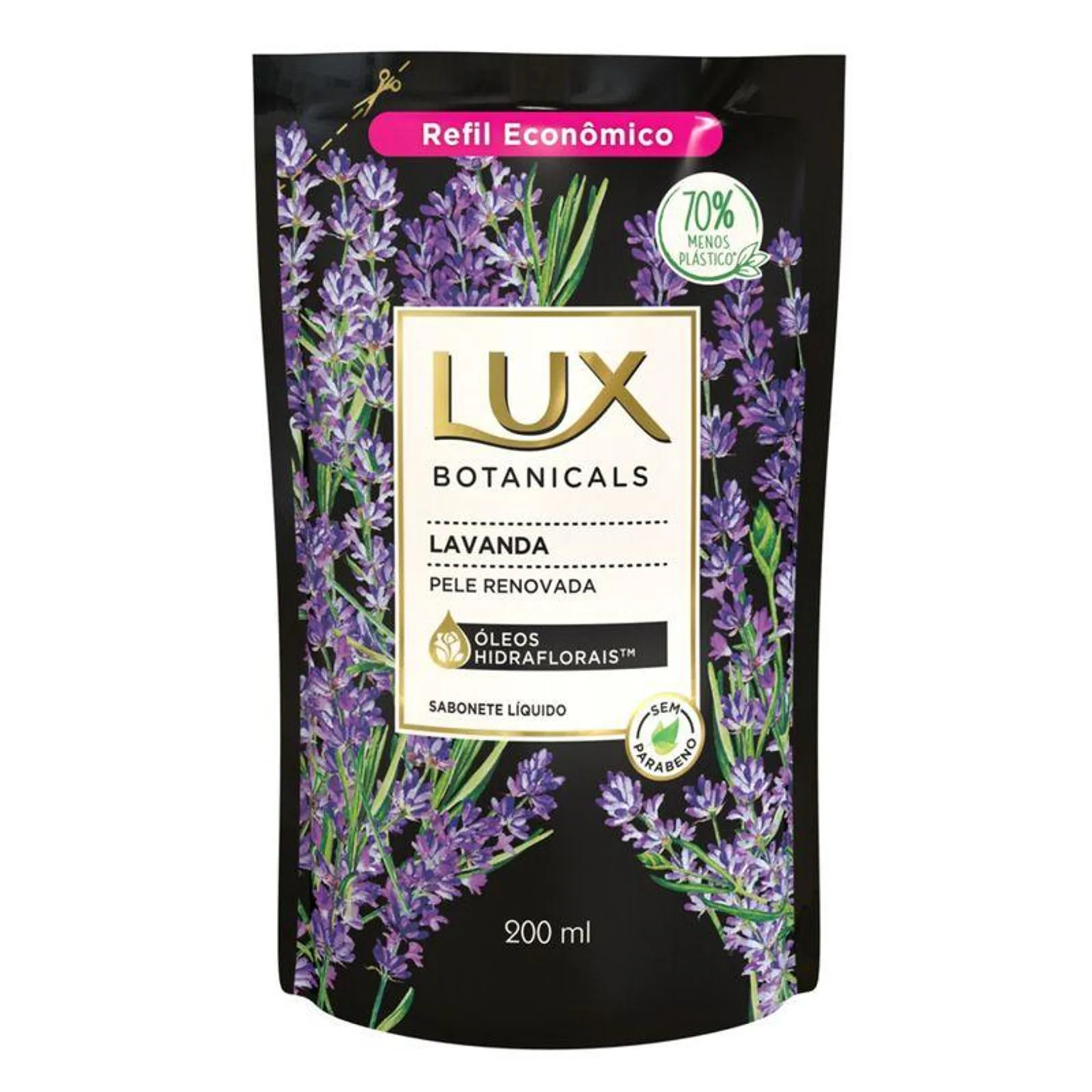 Sabonete Liquido Lux Botanicals Lavanda 200ml Refil