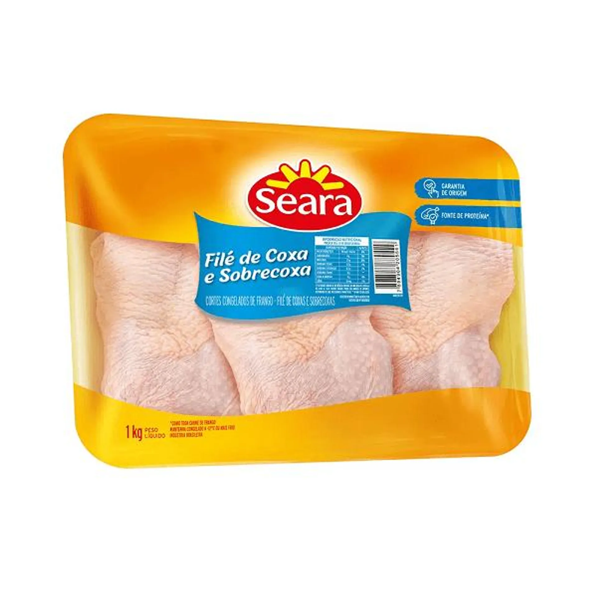 Filé de Coxa e Sobrecoxa de Frango Seara 1kg