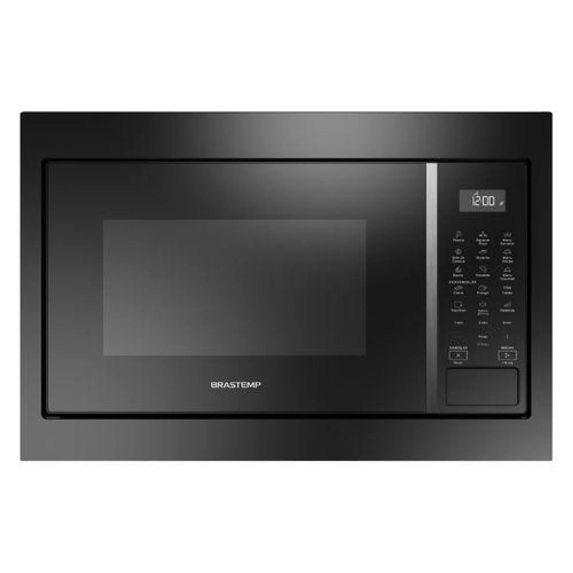 Micro-ondas Brastemp de Embutir 32 Litros Preto com 18 Receitas Pré-Programadas e Design Sofisticado - BM146AE • 110V