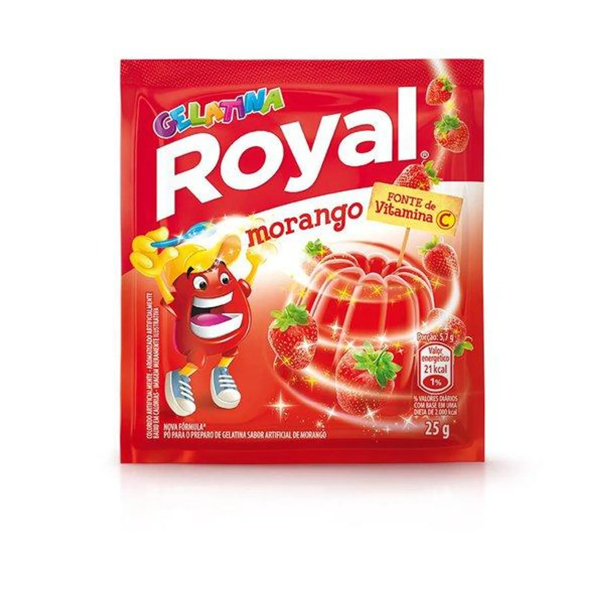 Pó para Gelatina Royal Morango 25g