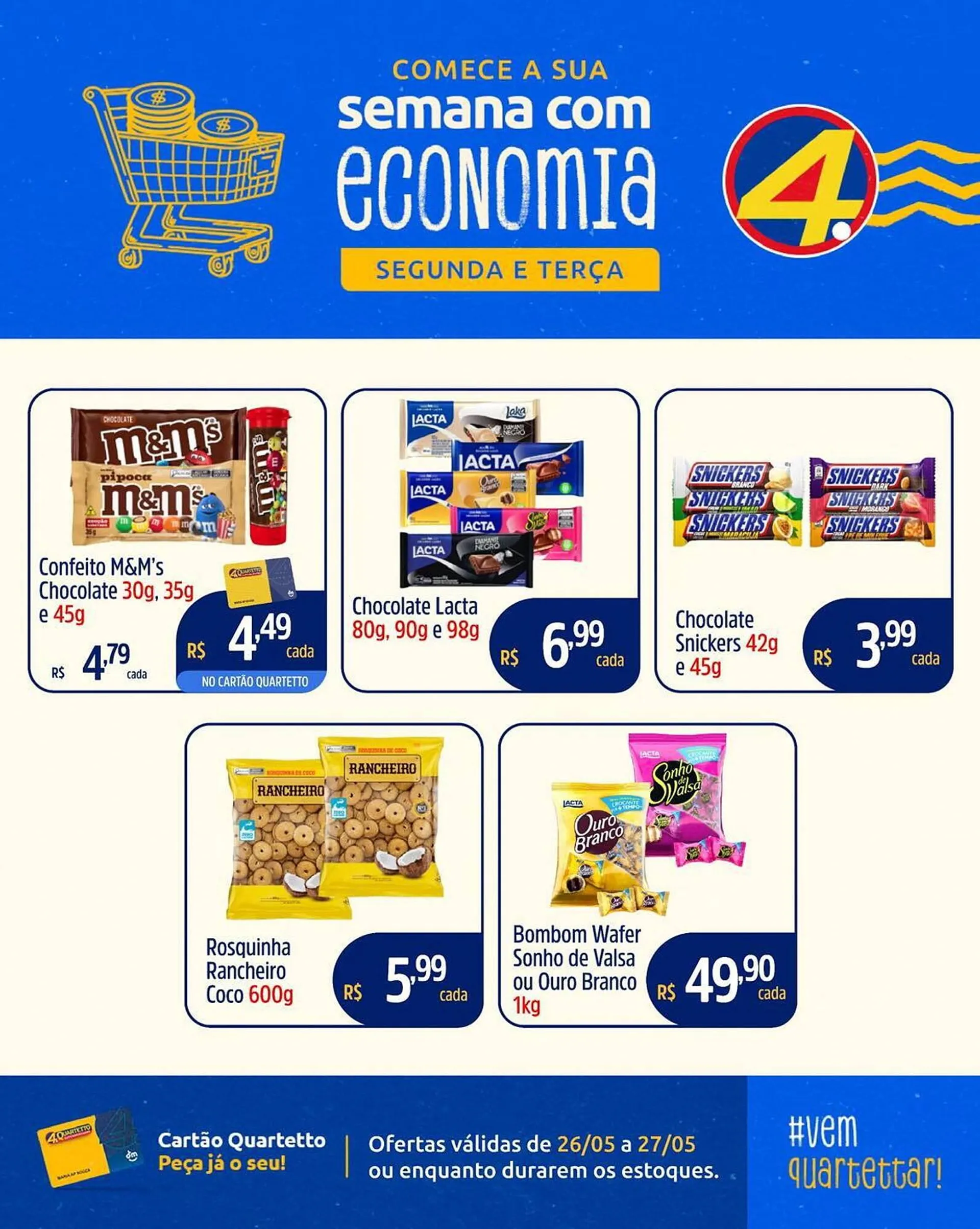 Encarte de Catálogo Quartetto Supermercados 26 de maio até 27 de maio 2025 - Pagina 4