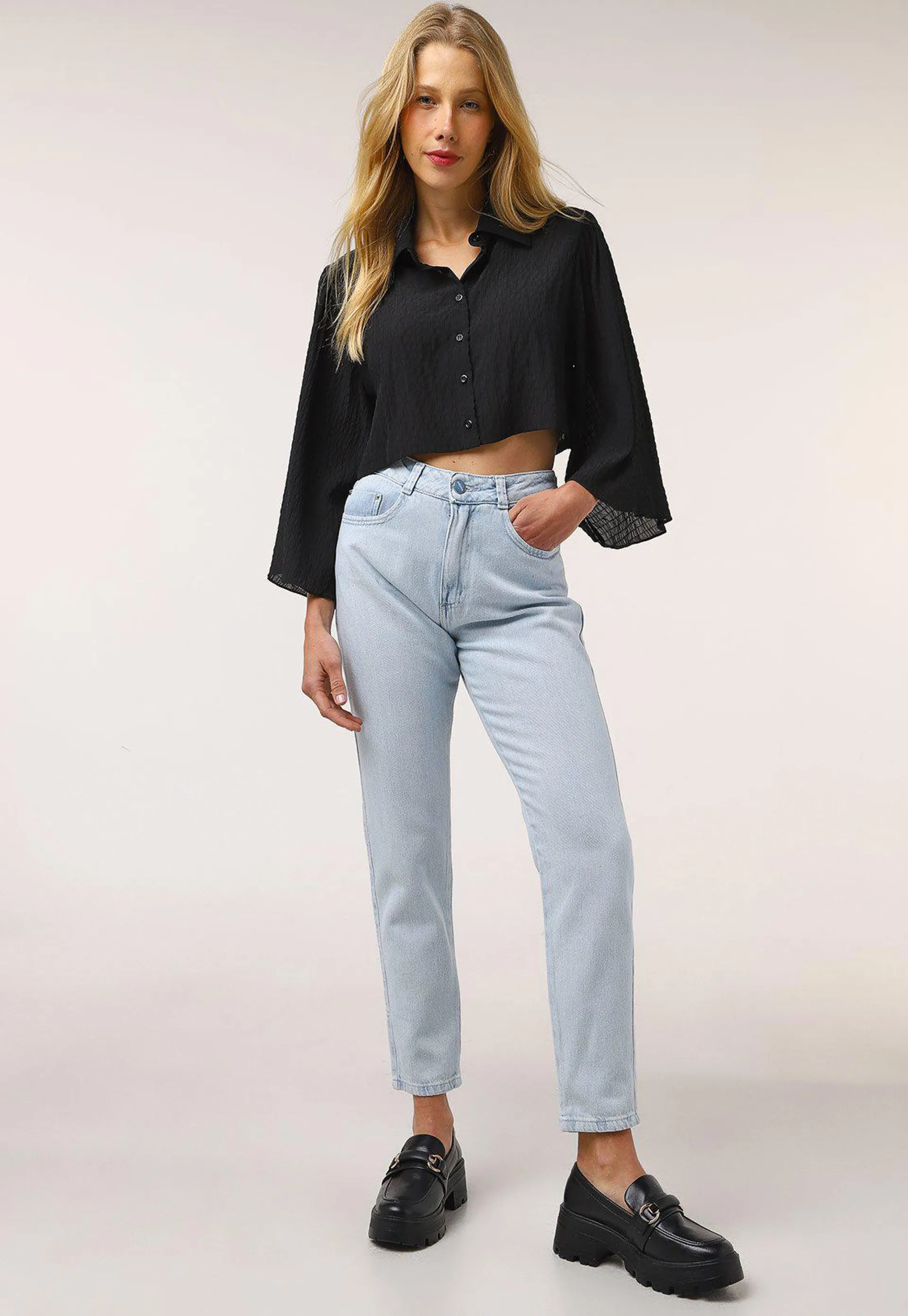 Calça Jeans Biotipo Skinny Lisa Azul