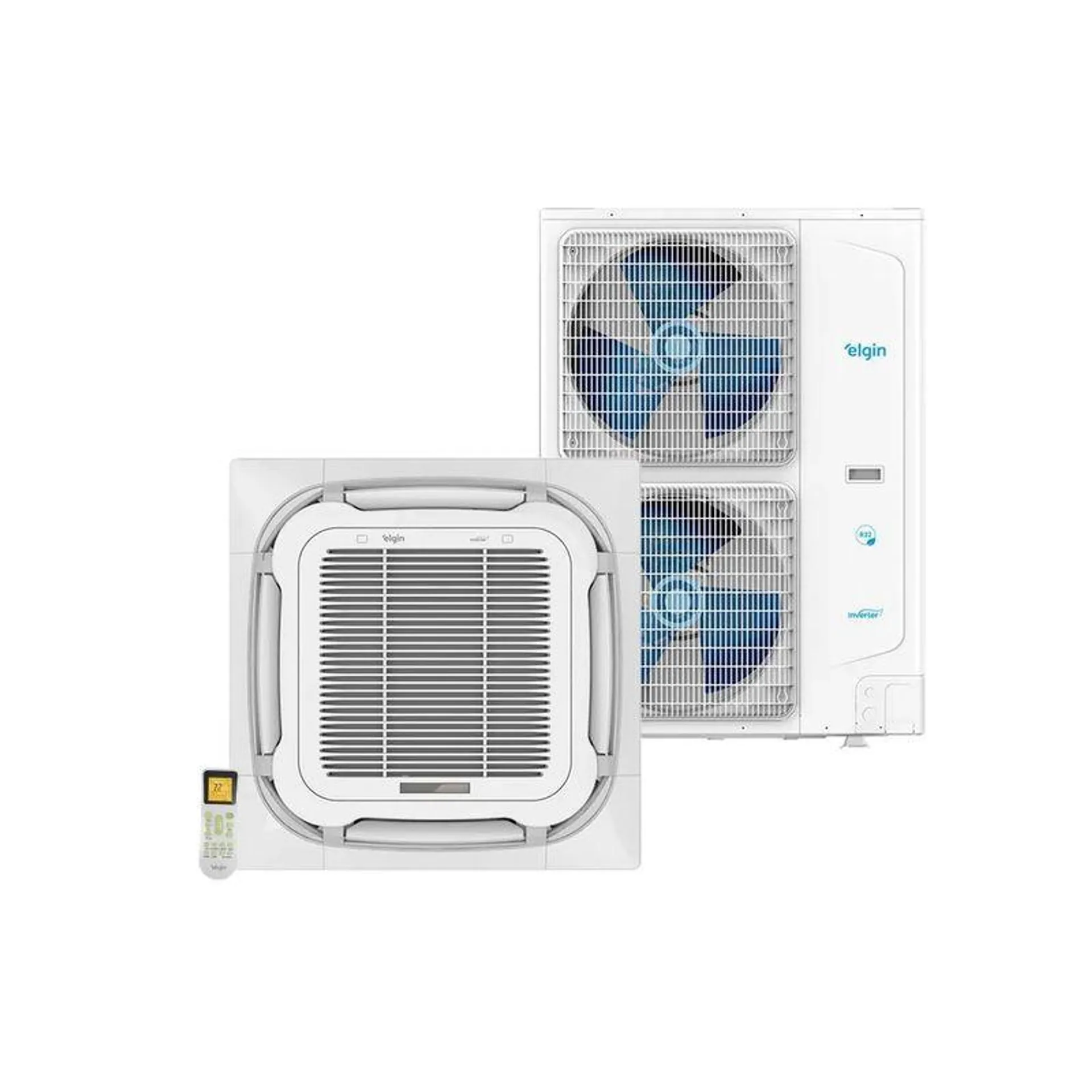 Ar Condicionado Split Cassete 4 Vias Inverter Elgin Plus 58000 BTU/h Frio Monofásico 45KDFI60C2NA – 220 Volts