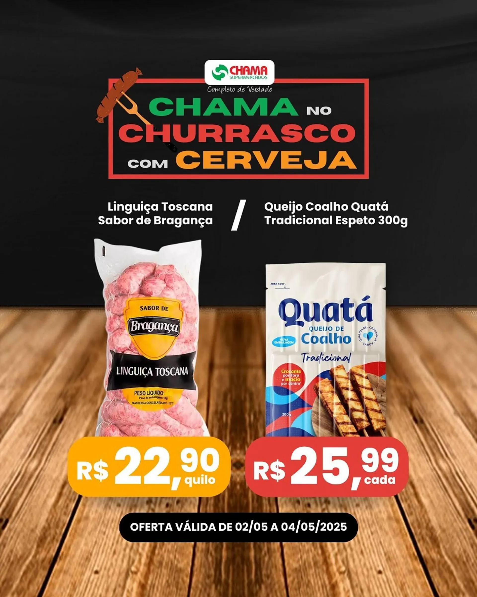 Encarte de Catálogo Chama Supermercados 2 de maio até 4 de maio 2025 - Pagina 2
