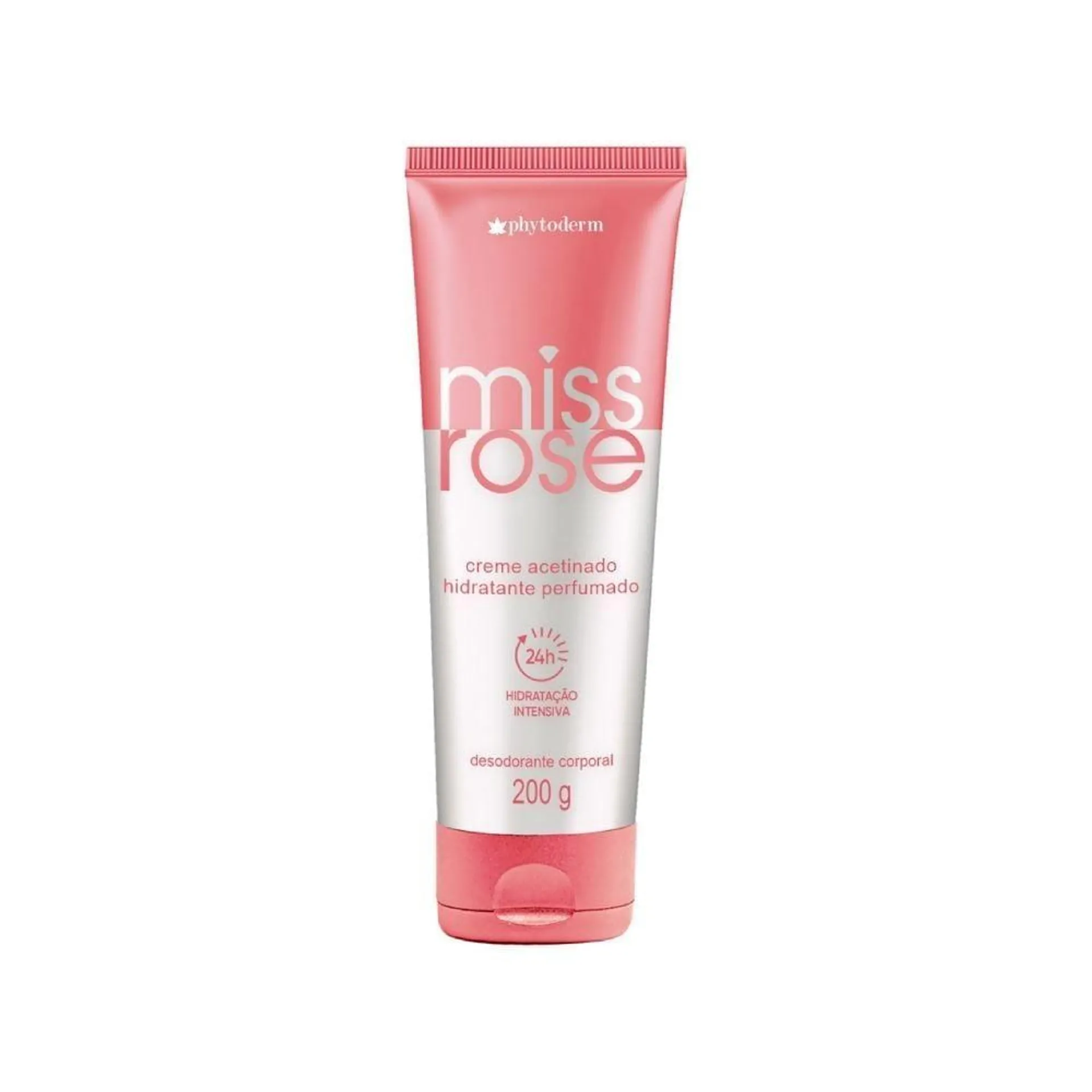 Creme Hidratante Corporal Acetinado Miss Rose Phytoderm 200G - Miss Rose