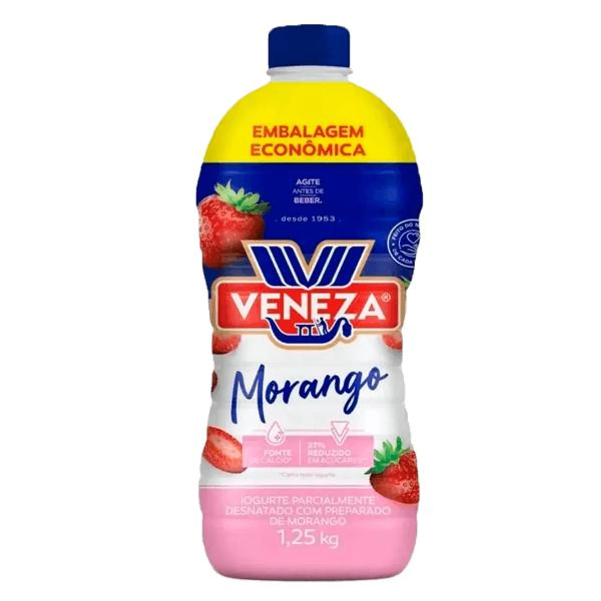 Iogurte Veneza 1,25kg Morango Gfa