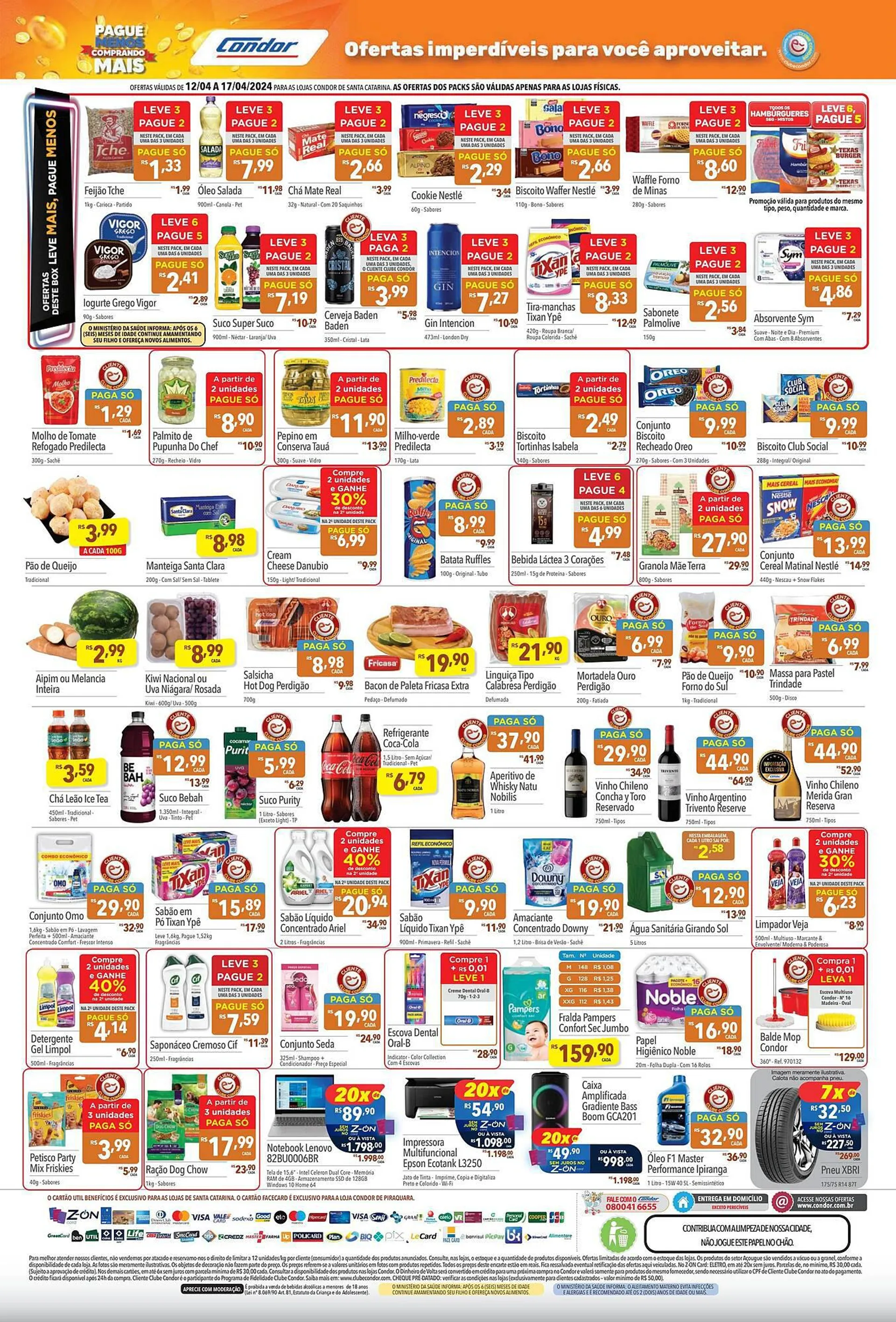 Encarte de Catálogo Supermercados Condor 12 de abril até 17 de abril 2024 - Pagina 2