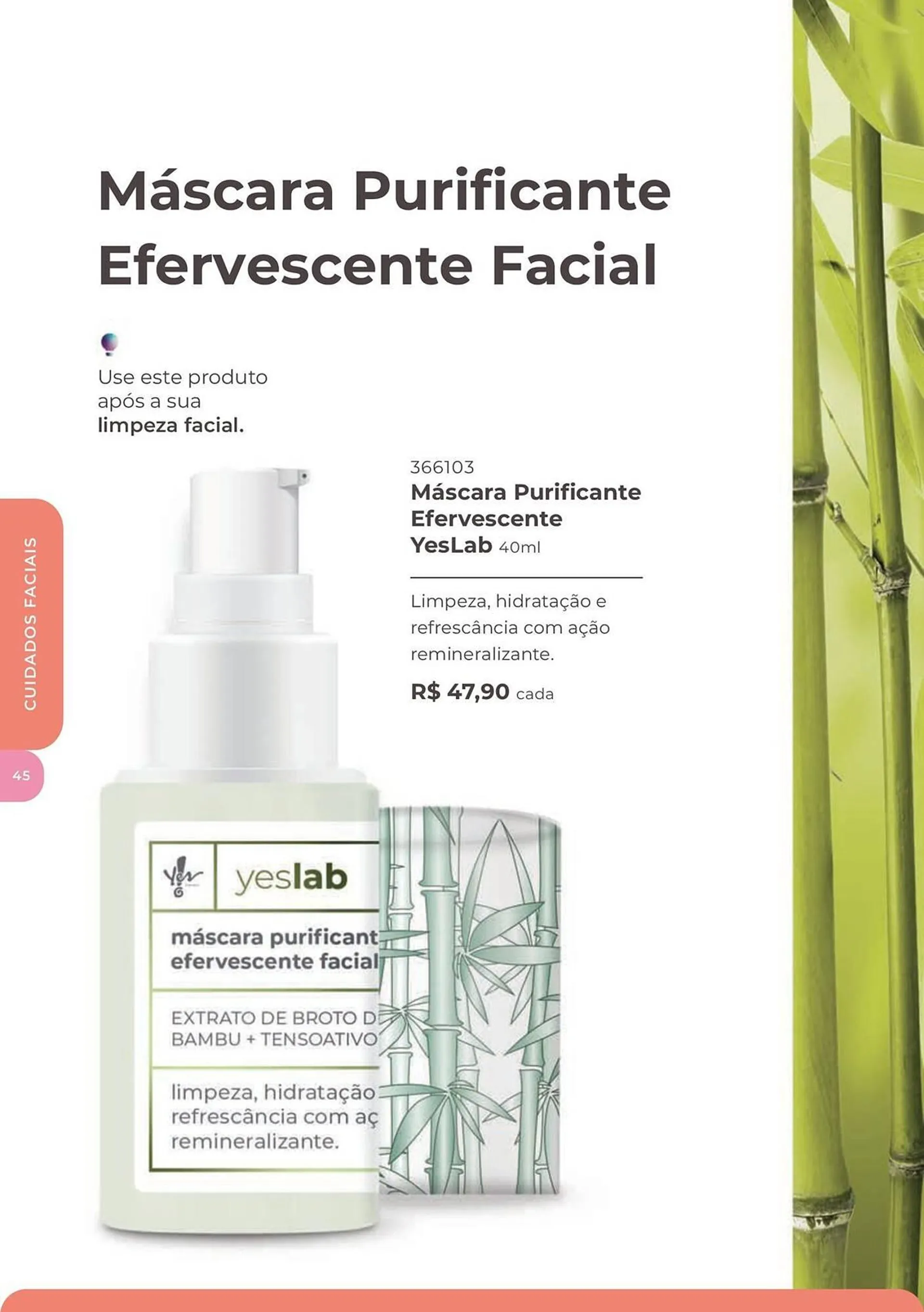 Encarte de Catálogo Yes Cosmetics 2 de outubro até 31 de outubro 2024 - Pagina 45