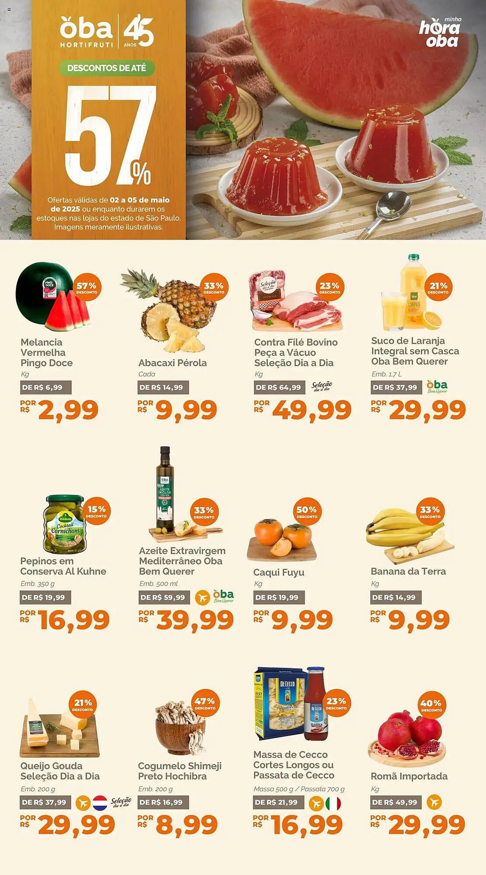 Encarte de Catálogo Oba Hortifruti 2 de maio até 5 de maio 2025 - Pagina 1