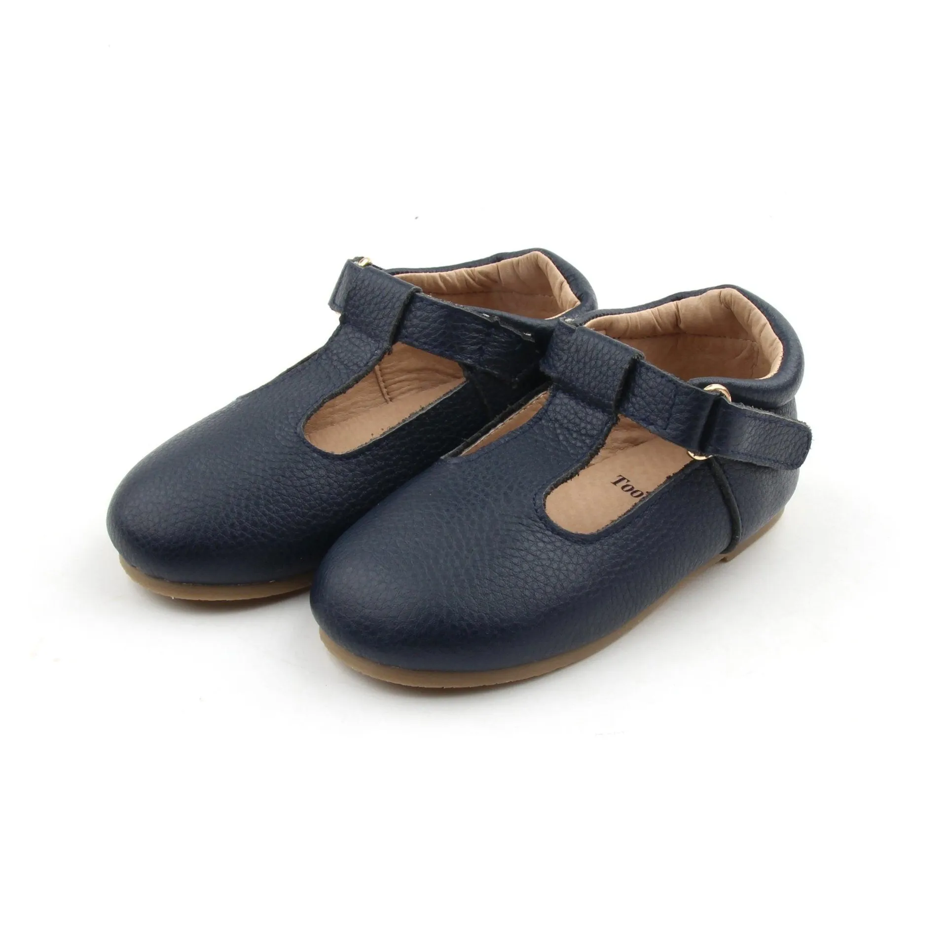 Navy T-bar shoes